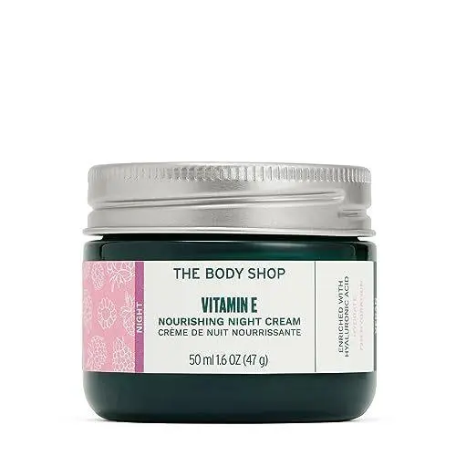 The Body Shop Vegan Vitamin E Night Cream with Hyaluronic Acid For Intense Skin Hydration by THE BODY SHOP