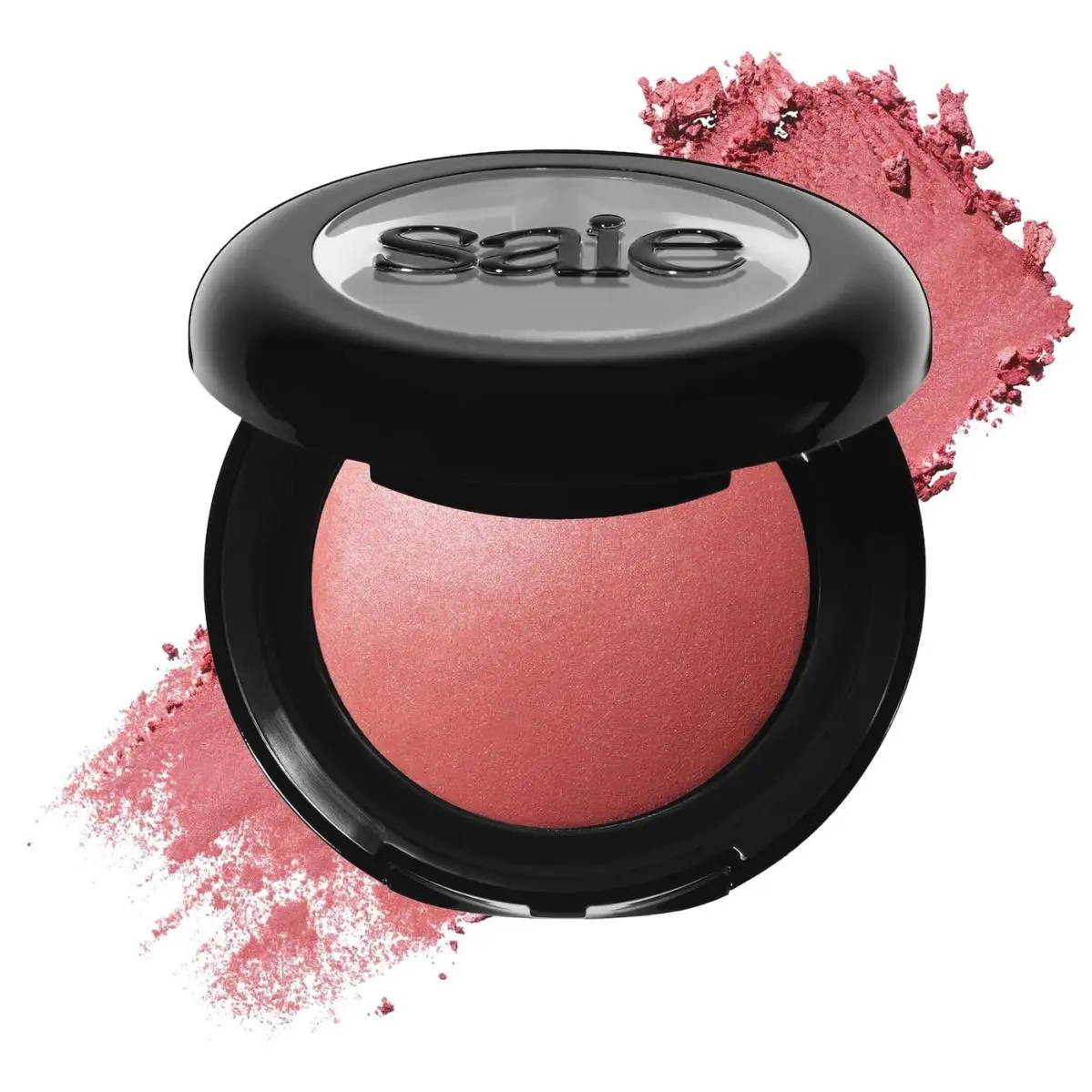 Powder Blush Talc Free Hydrating Face Makeup Natural Flush Mia 0.1oz Saie Baked