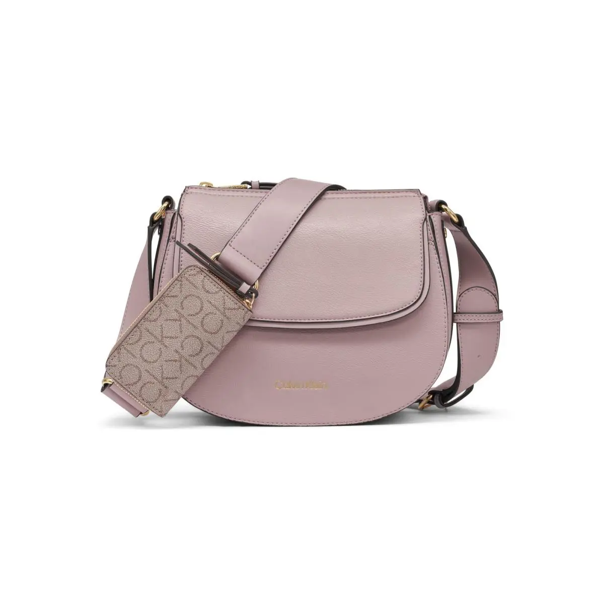 Bella Novelty Crossbody Pink Thistle One Size by Calvin Klein