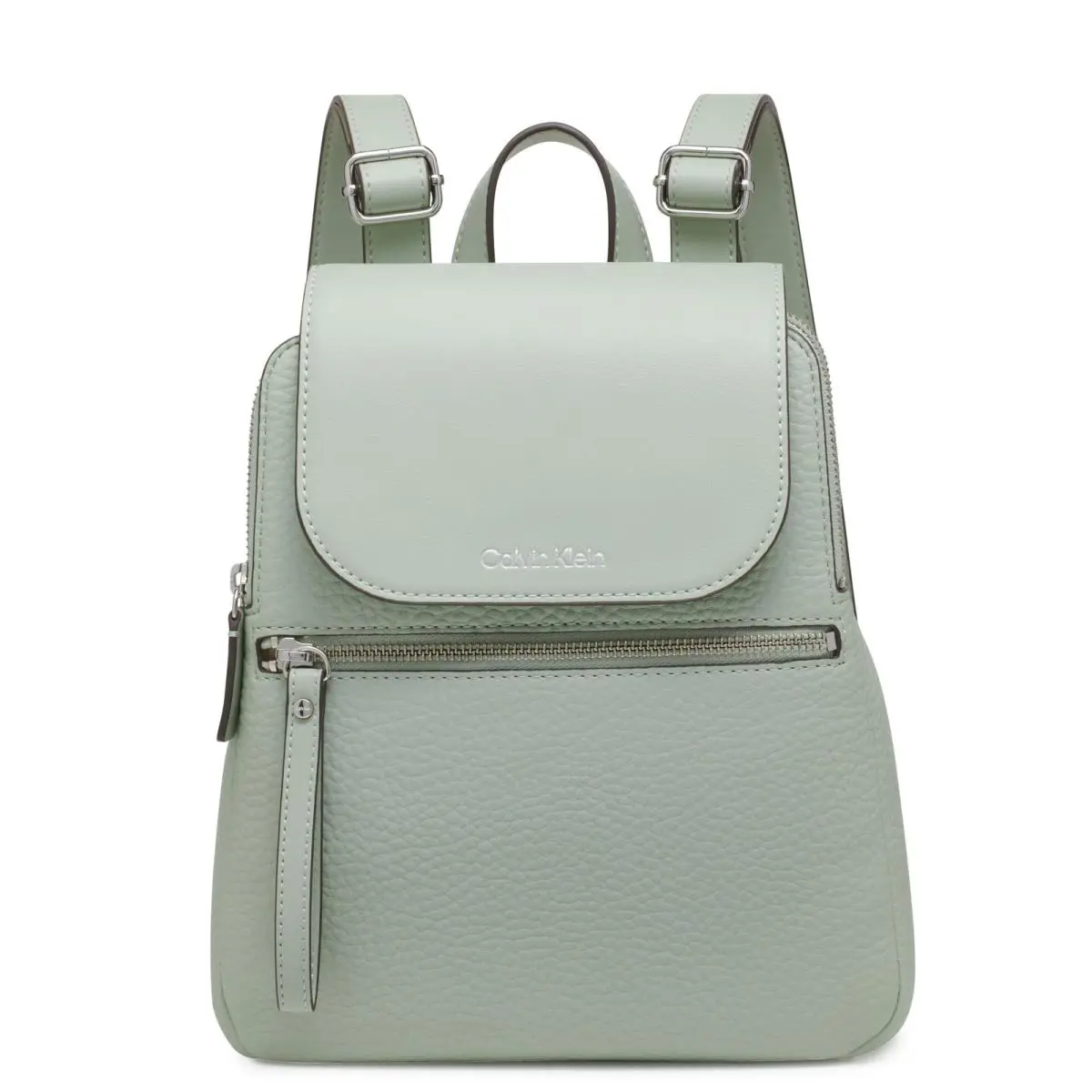 Calvin Klein Reyna Novelty Key Item Flap Backpack Desert Sage One Size