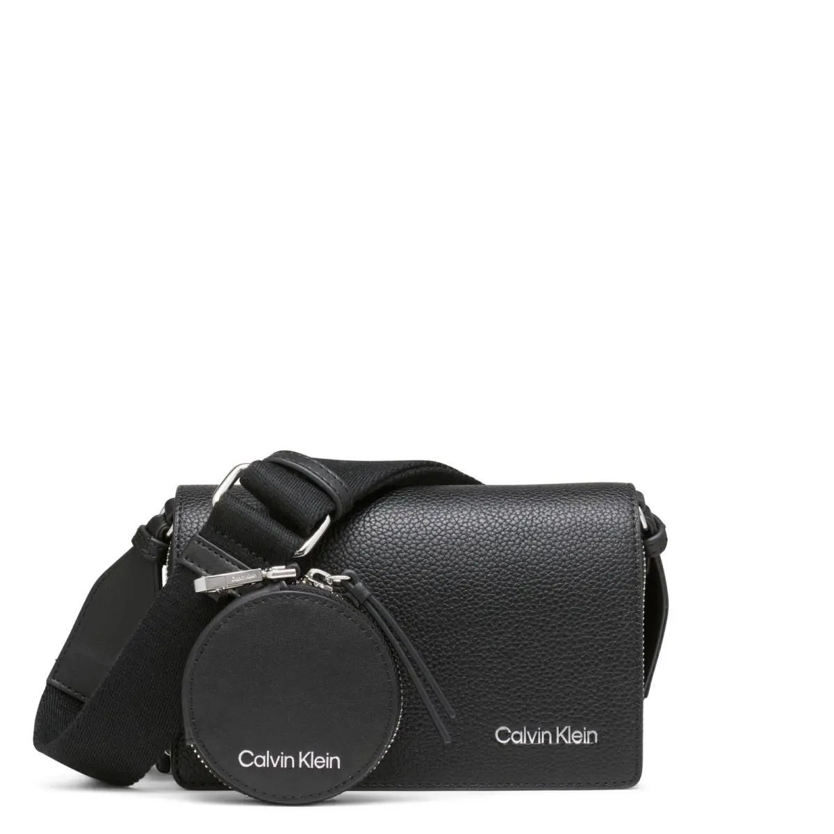 Millie Triple Compartment Camera Bag Crossbody Black/silver by Calvin Klein