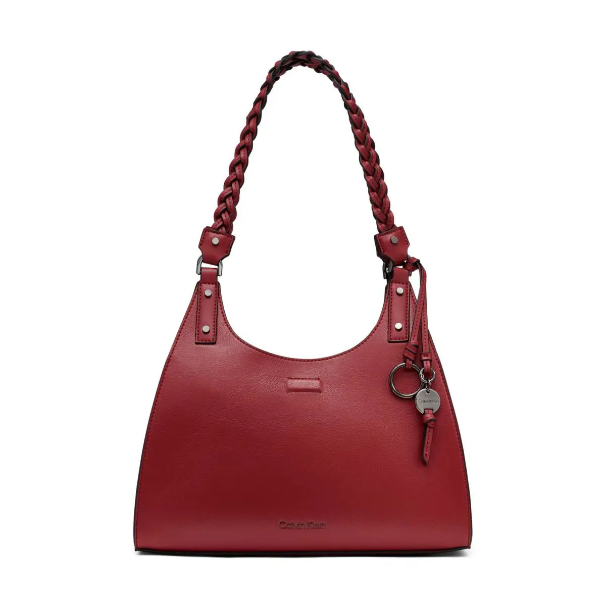 Calvin Klein Shelly Novelty Satchel Cranberry One Size - Exterior: Cranberry