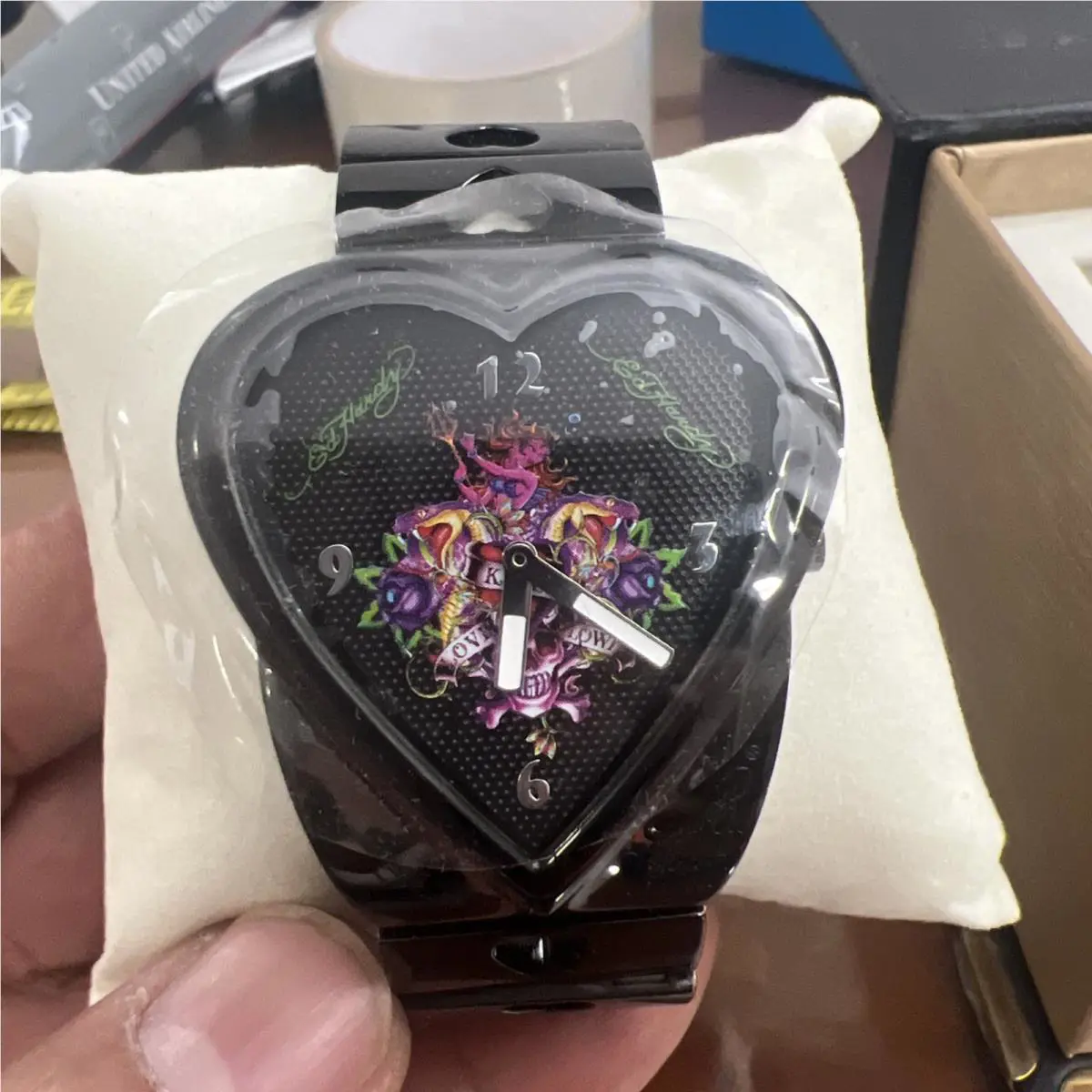 HD Hardy Crush Heart Black Ladies Watch by Ed Hardy