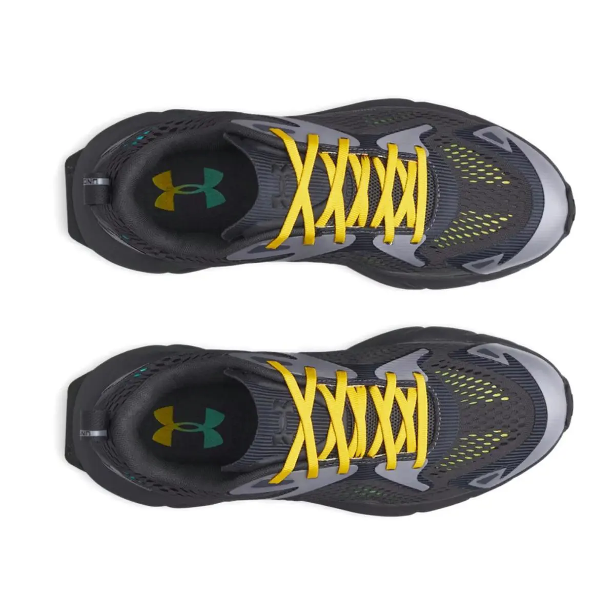 Under Armour shoes - Under Armour Aura - Aura - Black, Manufacturer: Anthracite / Green Mode - 016 28