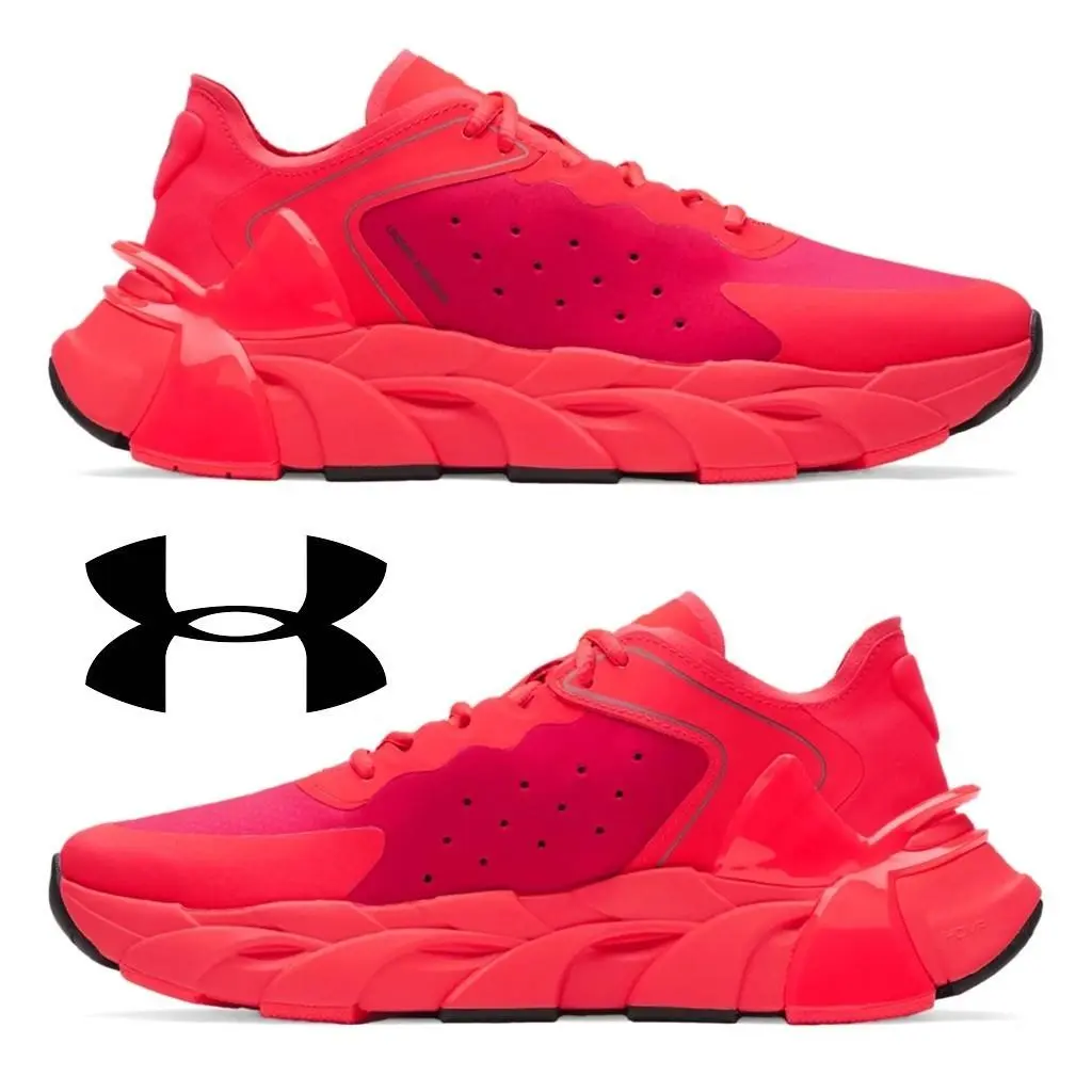 Under Armour Halo Trainer Shoes Men`s Training Sneakers Comfort Running Sport - Red, Manufacturer: Racer Red / Black - 713