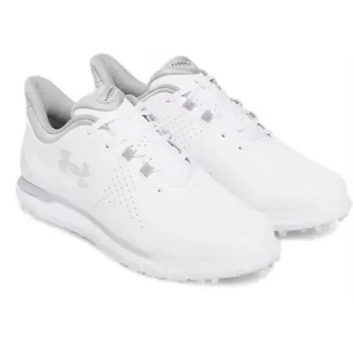 Under Armour shoes - White-White-Metallic Silver 2