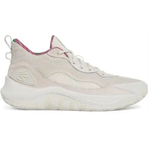 Under Armour Unisex Curry 3Z 24 Suede - White Clay/white Clay/summit White - 302