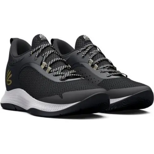 Under Armour shoes - JET GRAY-BLACK-METALLIC GOLD 7