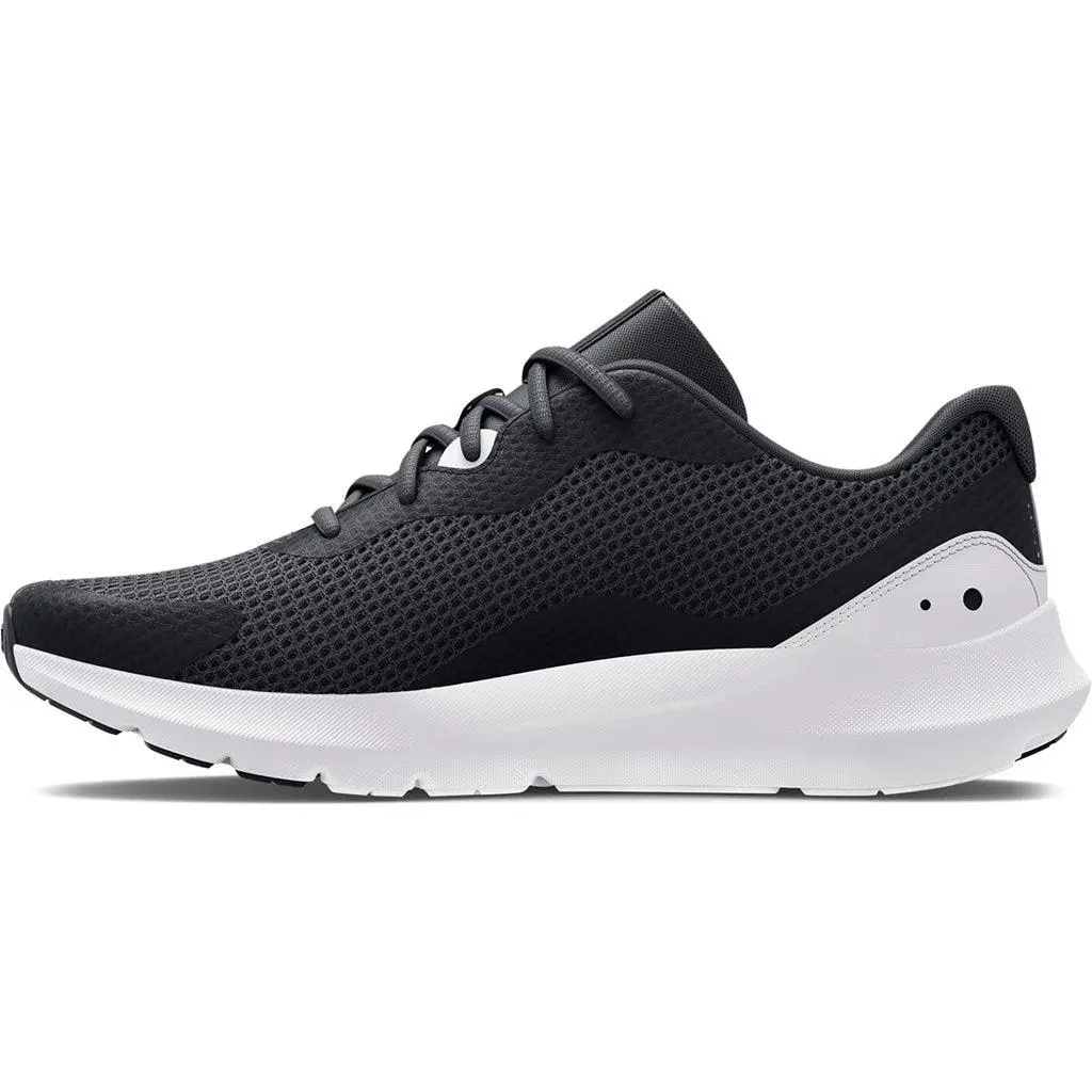 Under Armour Men`s UA Surge 3 Running Shoes - Enhanced Comfort and Lightweight - BlackWhite