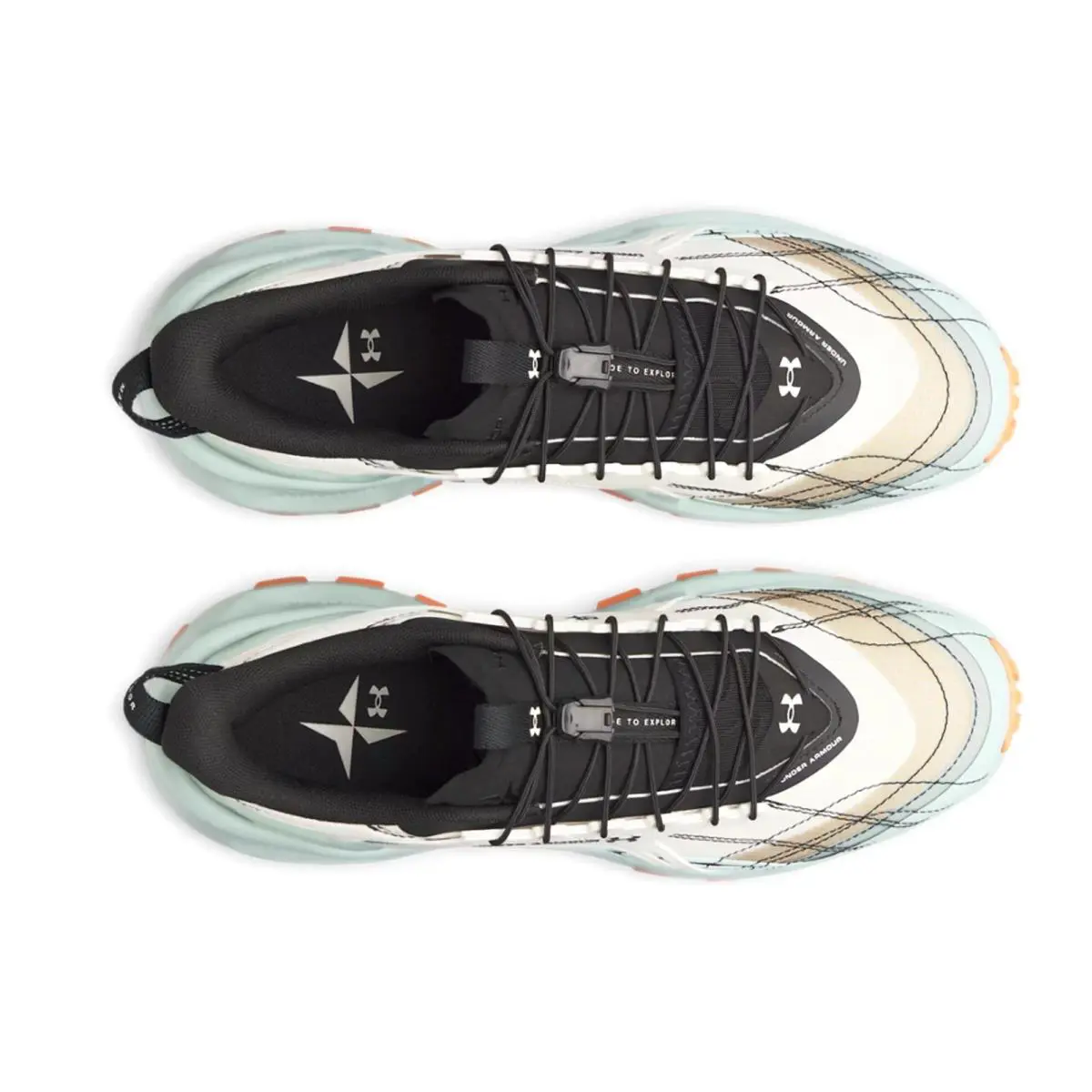 Under Armour shoes - Under Armour EXPLOR Trail - EXPLOR Trail - Blue, Manufacturer: Summit White / Enamel Blue / Apollo Orange - 111 22