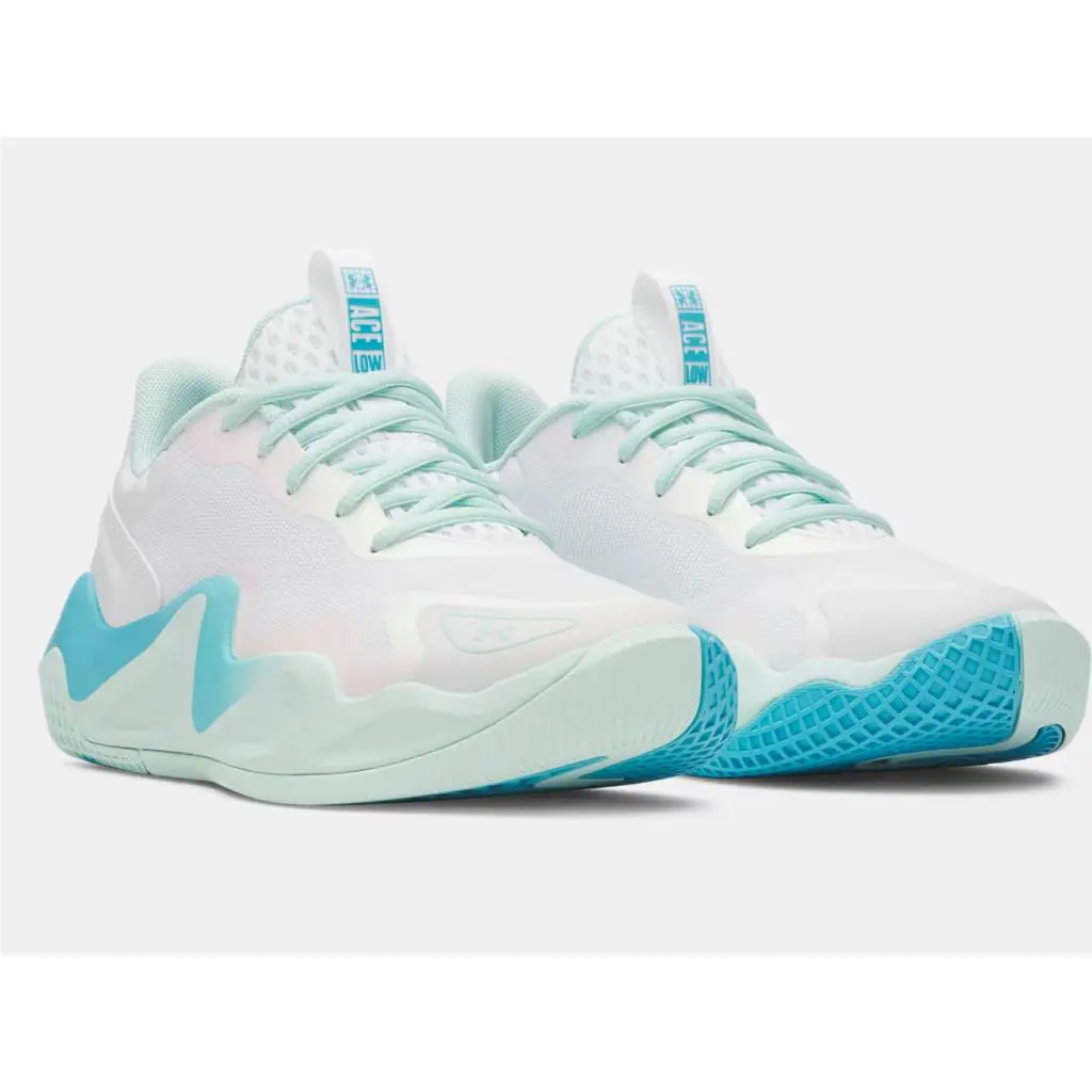 Under Armour shoes - Under Armour Ace Low 2 - 6006273-100 - White/Refresh Mint 8