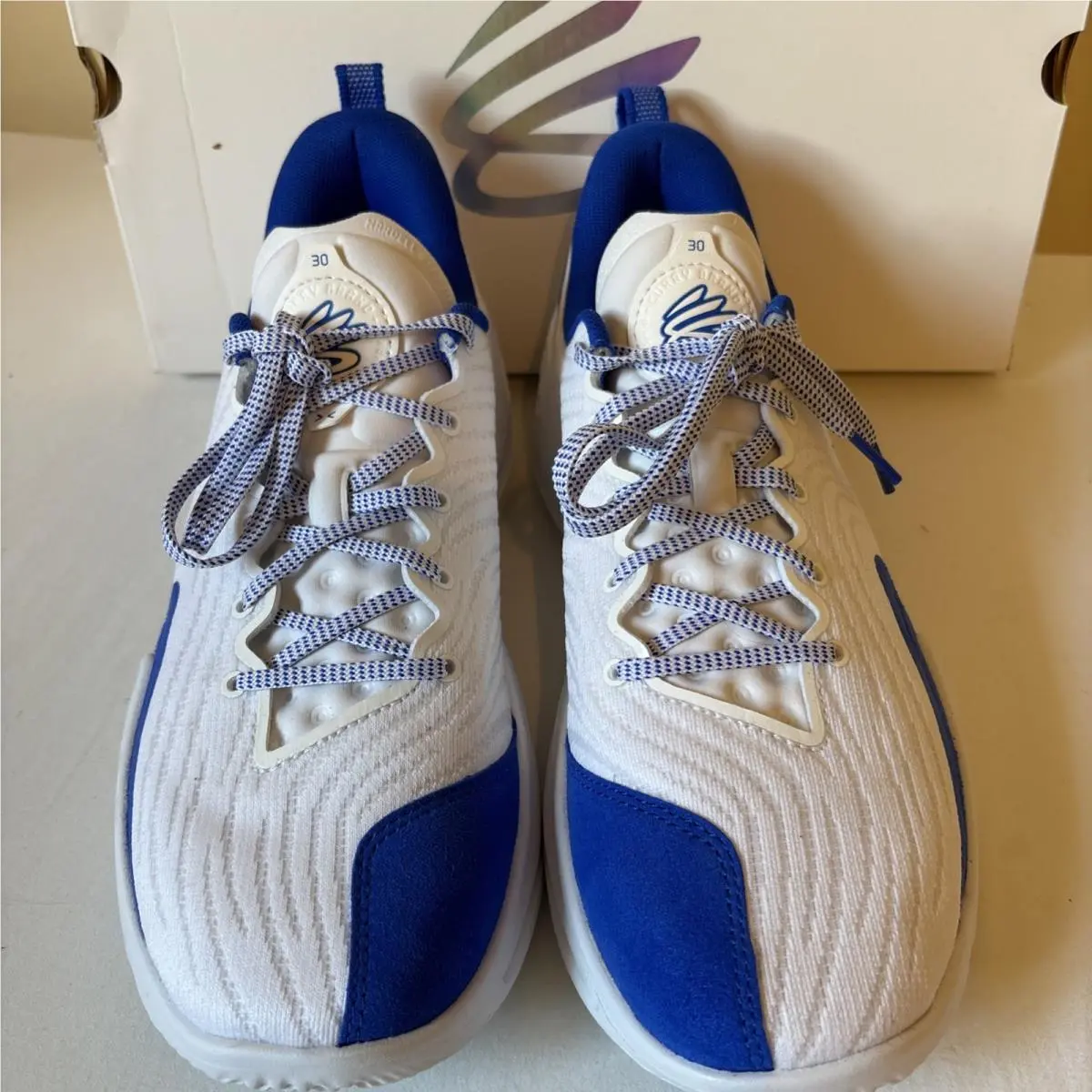 Under Armour shoes - Under Armour Curry 12 Team - 6000736-103 - White, Blue 0