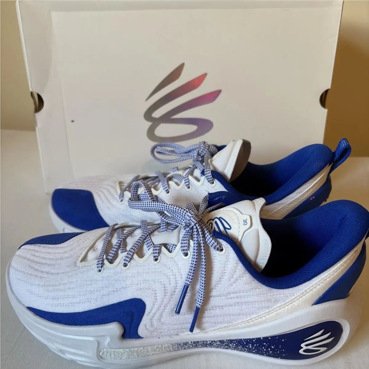 Under Armour shoes - Under Armour Curry 12 Team - 6000736-103 - White, Blue 1