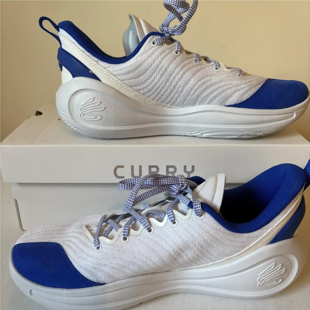 Under Armour shoes - Under Armour Curry 12 Team - 6000736-103 - White, Blue 5