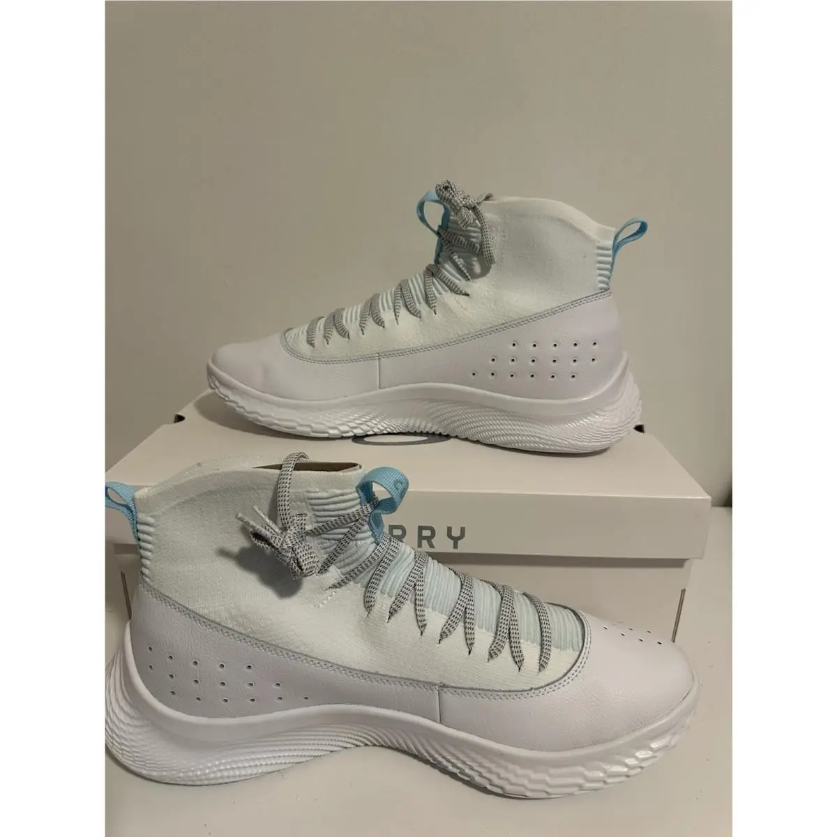 Under Armour shoes - Under Armour Curry 4 - Curry - 3024861-103 - White/Stream/Metallic Silver 1