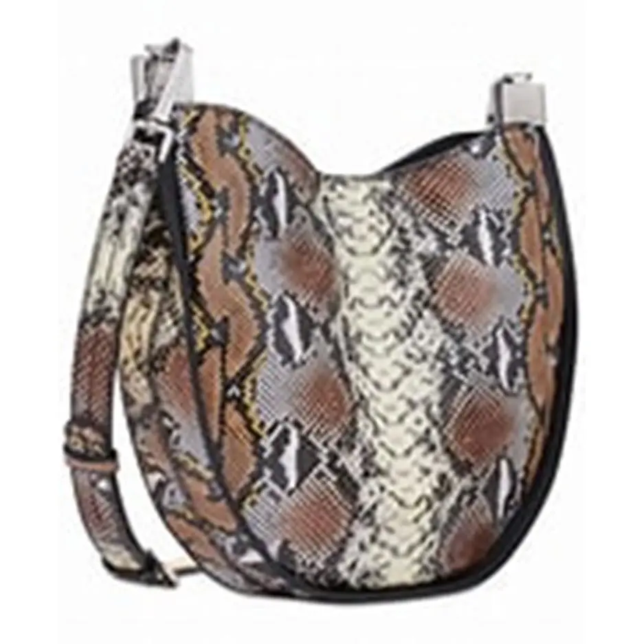 Calvin Klein Celestine Small Printed Crossbody Multi Snake Silver