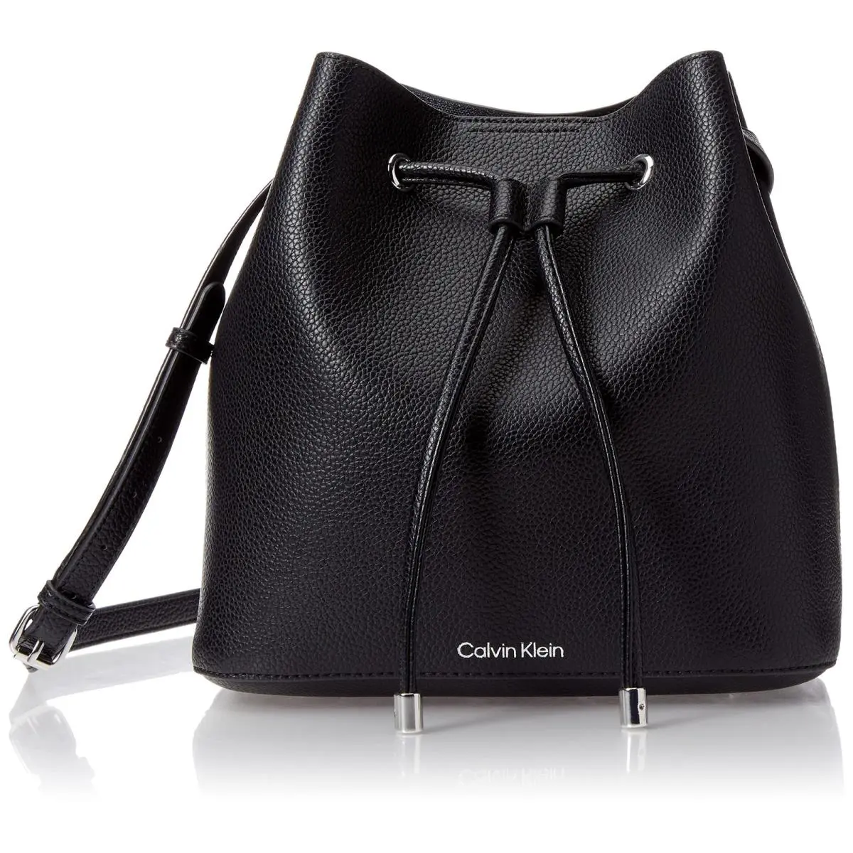 Calvin Klein Gabrianna Novelty Bucket Shoulder Bag Black/silver 1