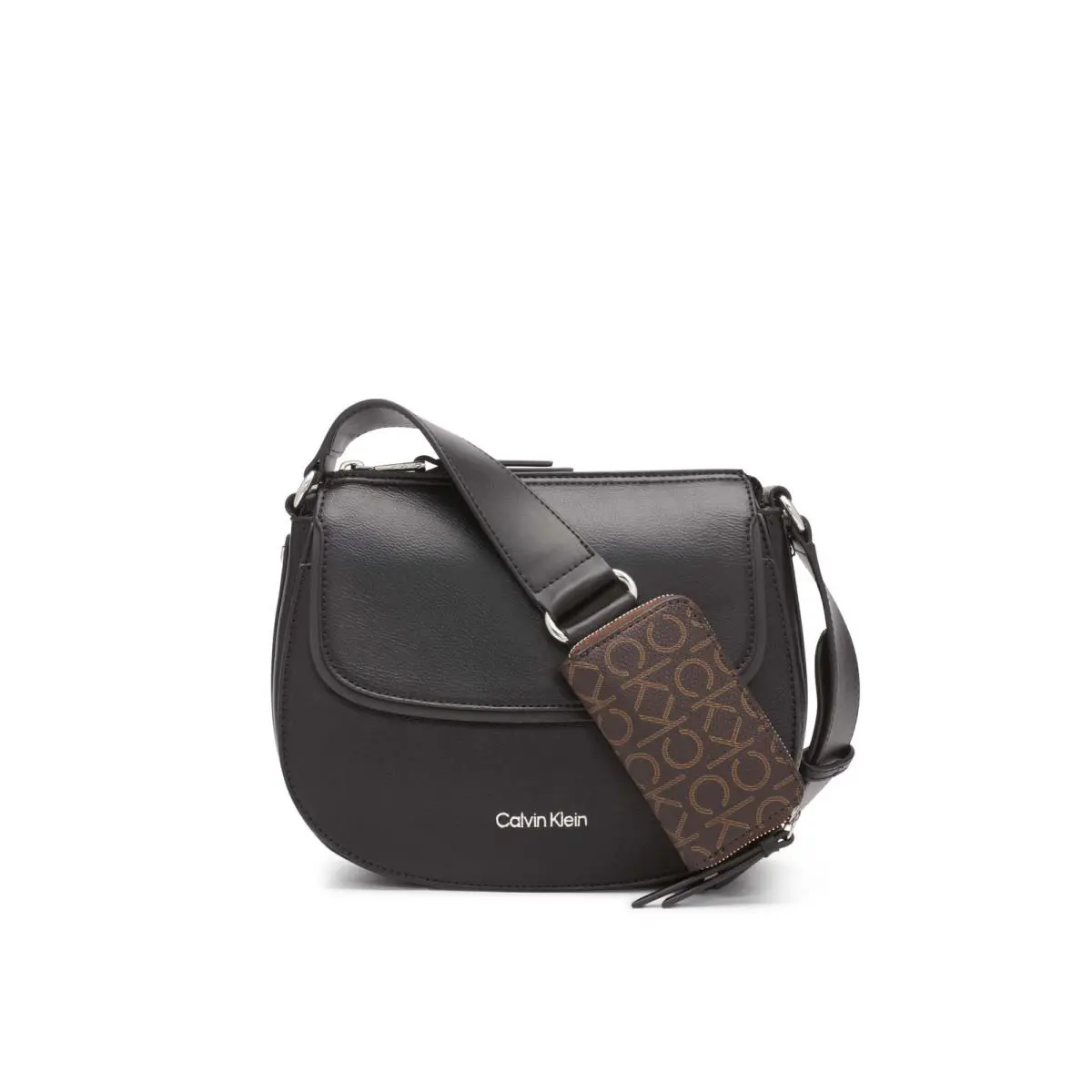 Bella Novelty Crossbody Black/silver Multi One Size by Calvin Klein