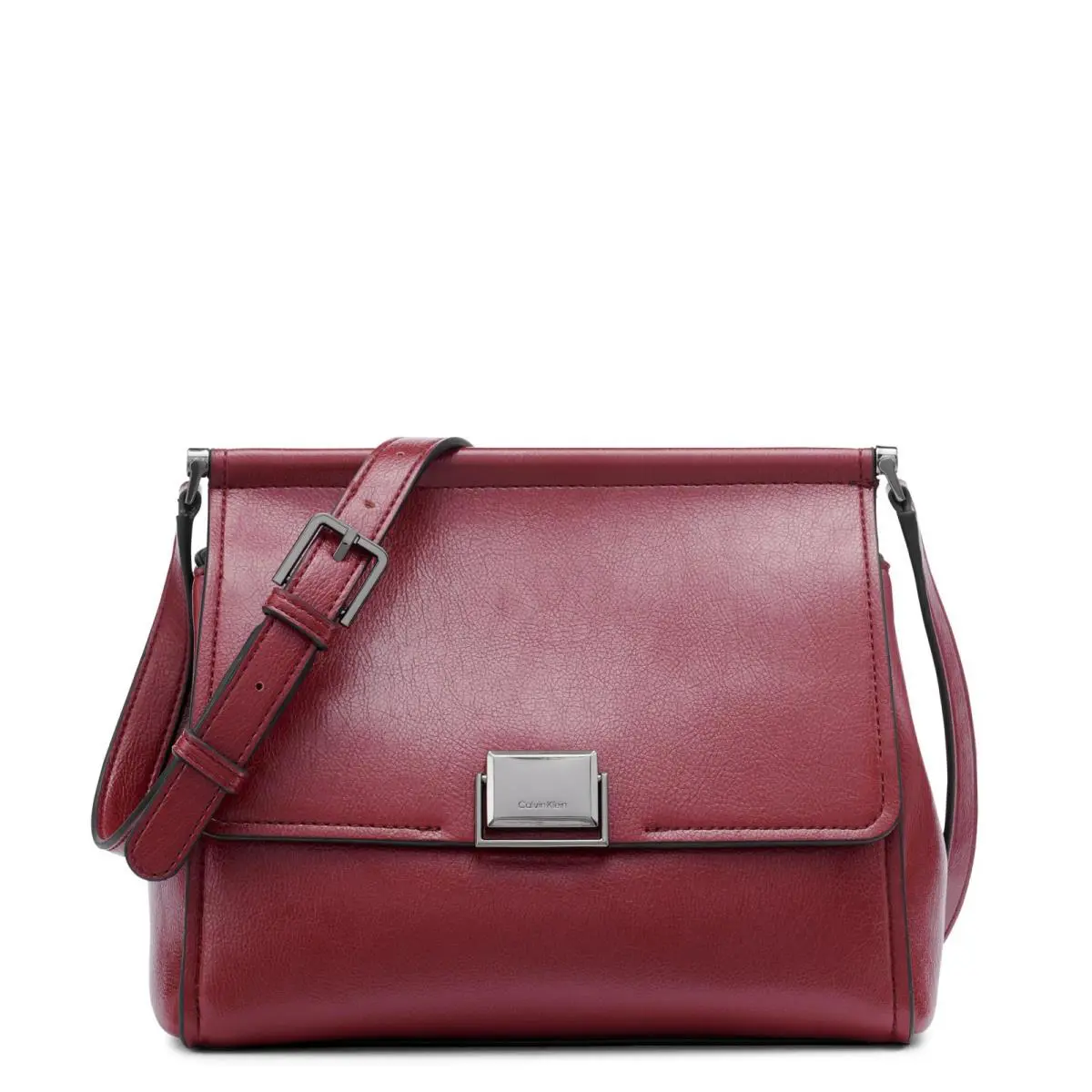 Calvin Klein Ellis Flap Crossbody Cabernet One Size