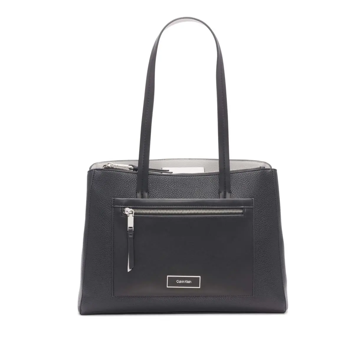 Calvin Hadley Tote Bag – 2 In 1, Vegan Leather, 5 Pockets Klein Women`s Hadley Tote Bag – 2 in 1 Vegan Leather 5 Pockets
