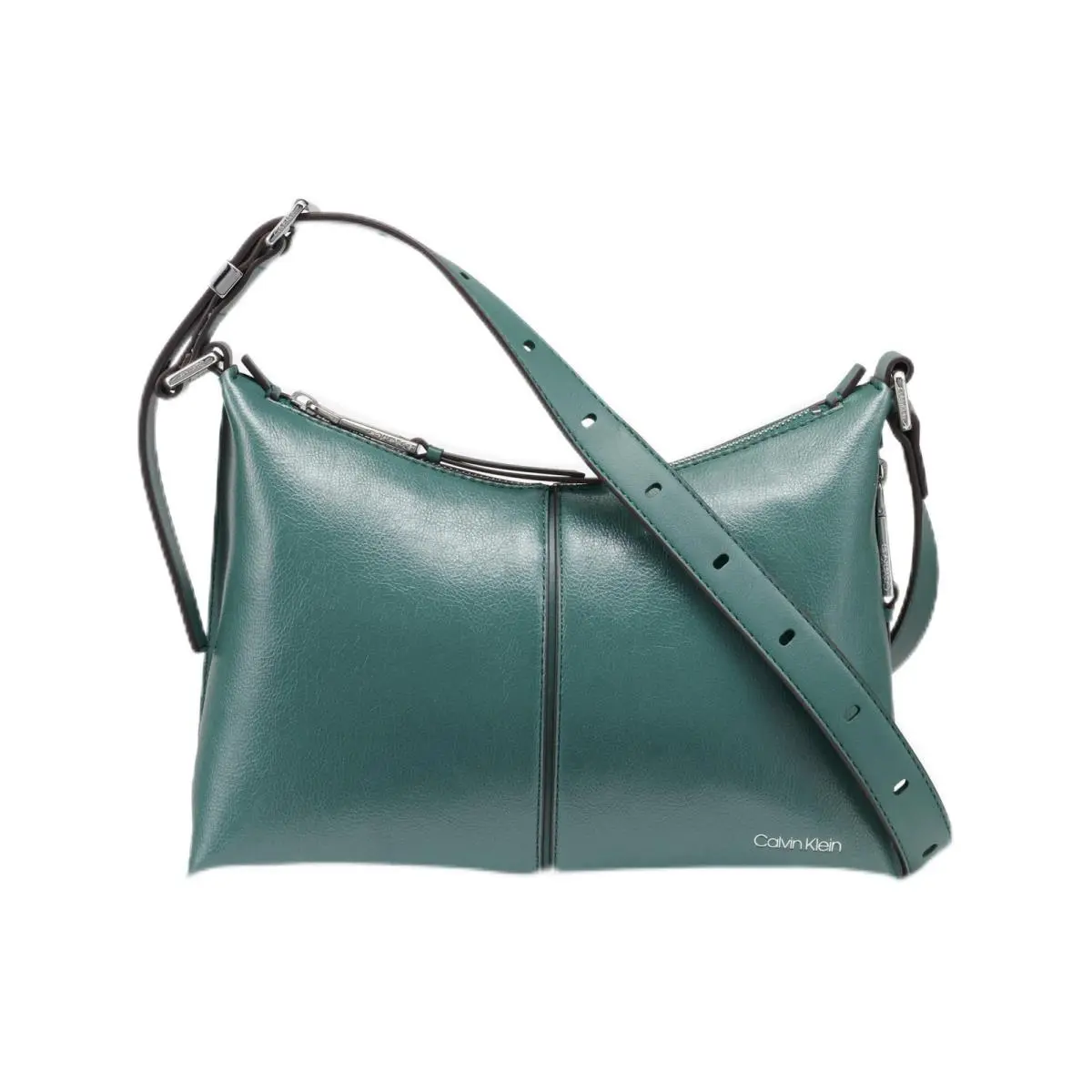 Max Top Zip Crossbody Sage One Size by Calvin Klein