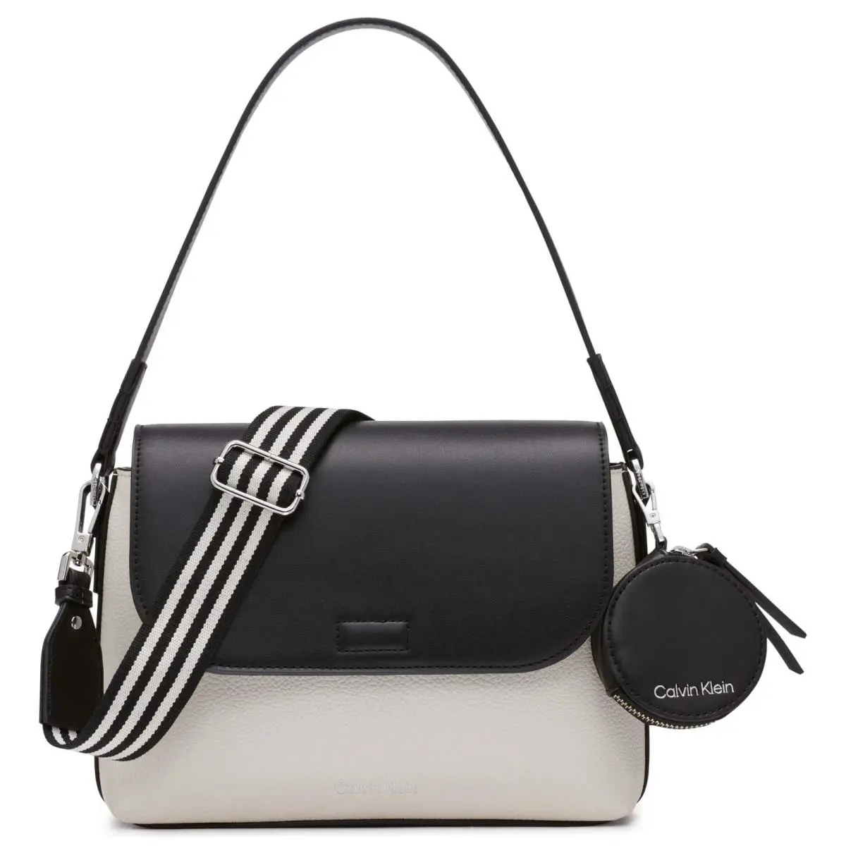 Calvin Millie 2 In 1 Flap Shoulder Bag & Crossbody Klein Millie 2 in 1 Flap Shoulder Bag Crossbody by Calvin Klein