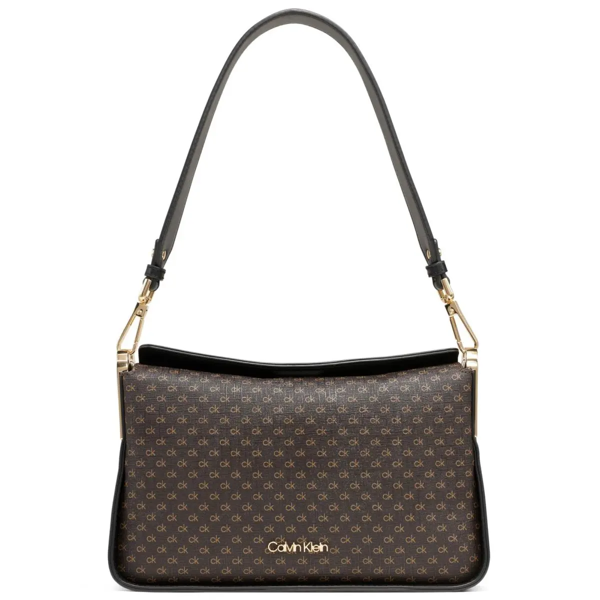 Calvin Klein Fay Shoulder Bag Brown/khaki/black One Size