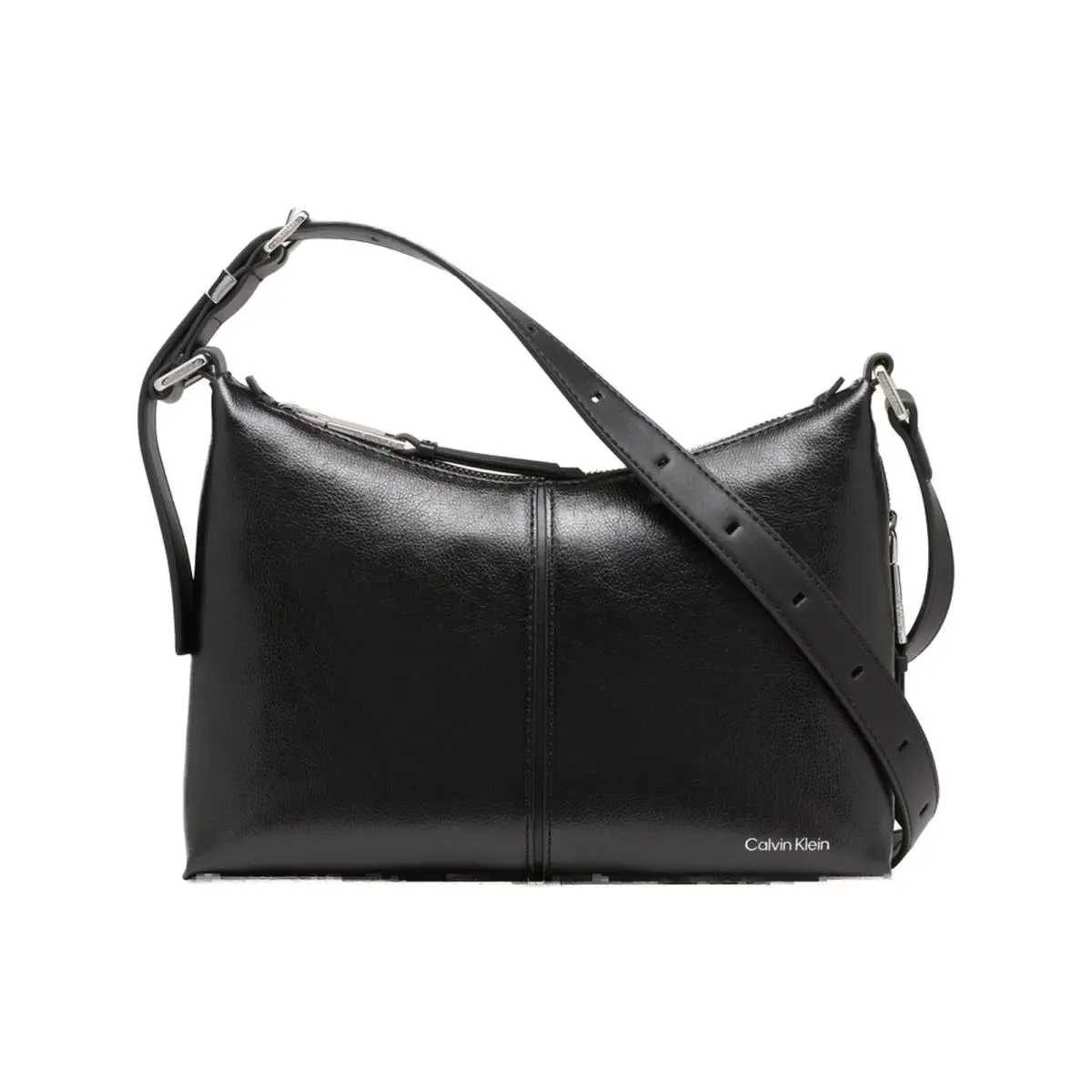 Calvin Klein Max Top Zip Crossbody Black/silver One Size