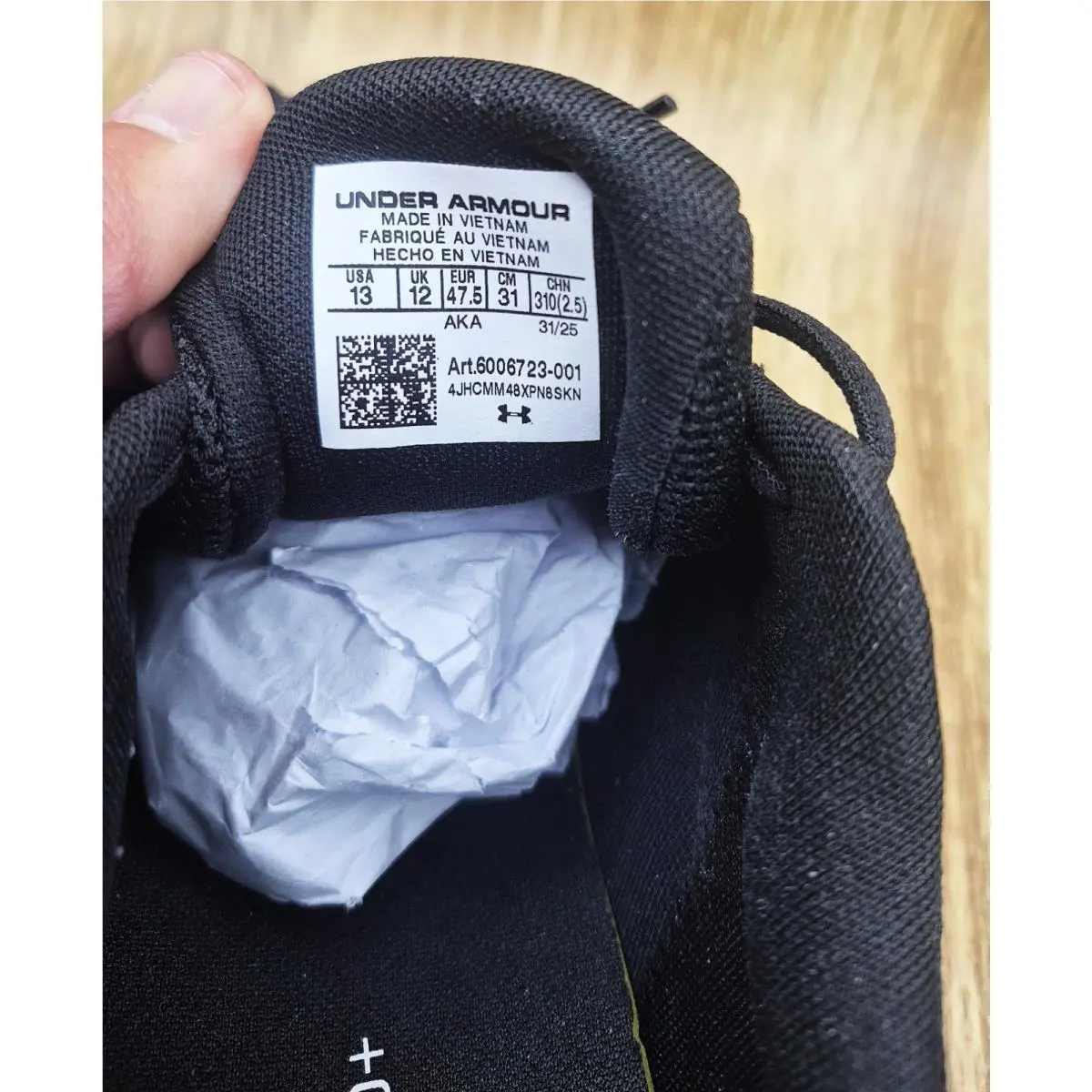 Under Armour shoes - Under Armour Charged Assert 11 - Black (UPC: 198633595861) 7