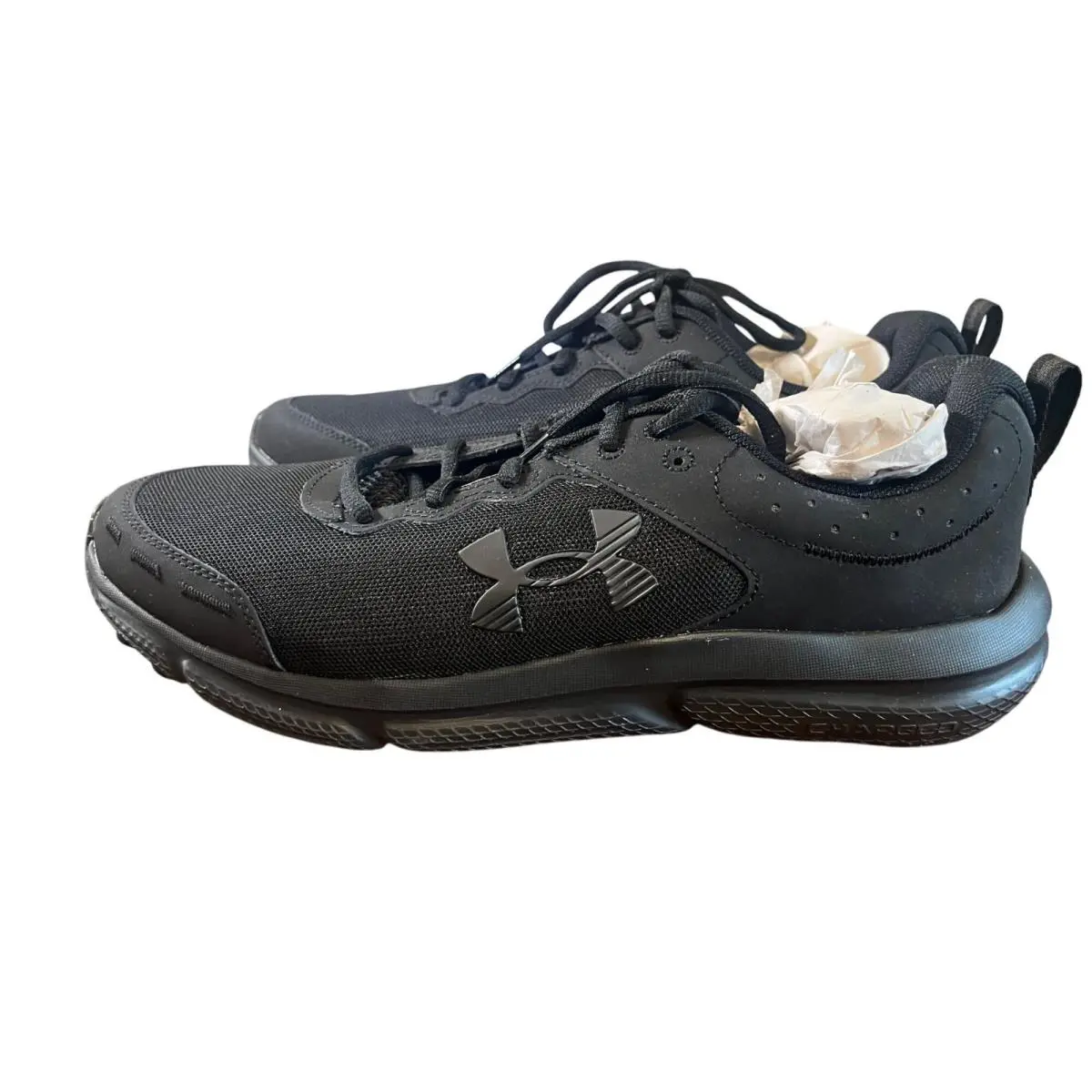 Under Amour Sneakers Mens 11 Black Charged Assert Neutral Active Sporty Workout