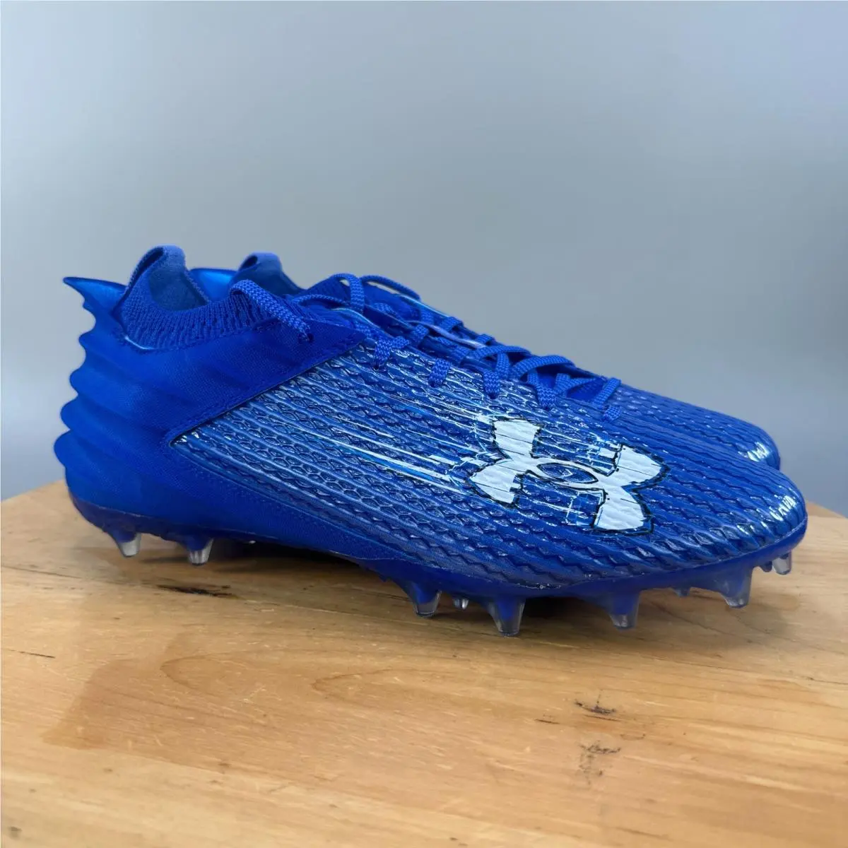 Blur Smoke 2.0 MC Suede Mens Size 9 Football Cleats Royal Blue by Under Armour