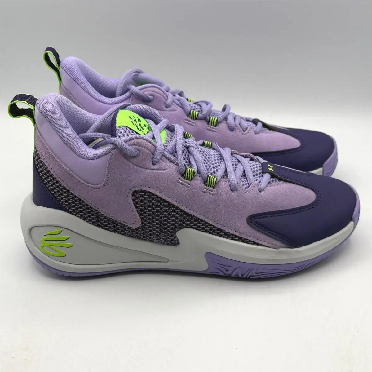Under Armour Curry 3Z 25 Sde Men 8.5 Purple Violet Basketball Shoes 6000750-538