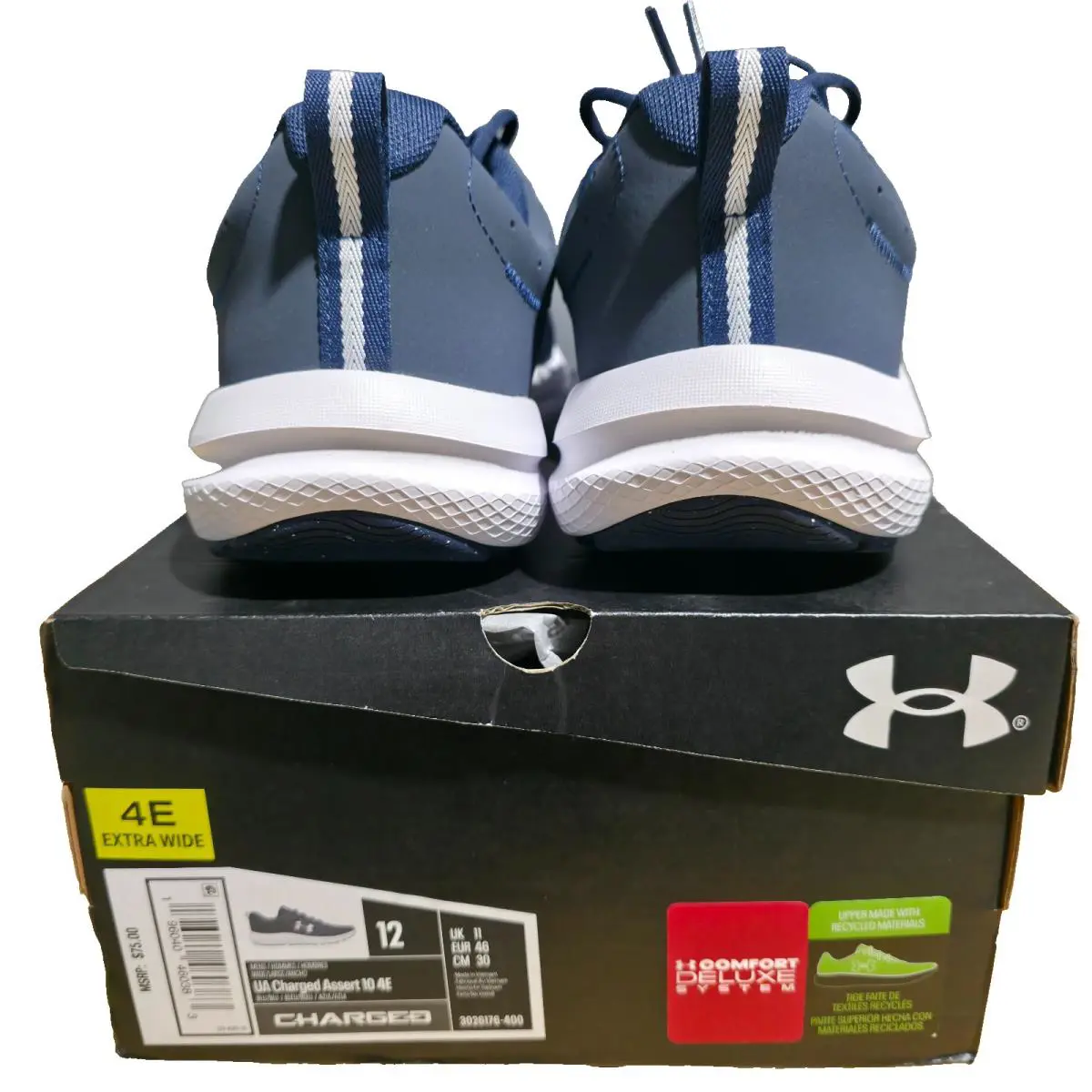 Under Armour shoes - Under Armour Charged Assert 10 - 3026176-400 - Blue (UPC: 197778087613) 5