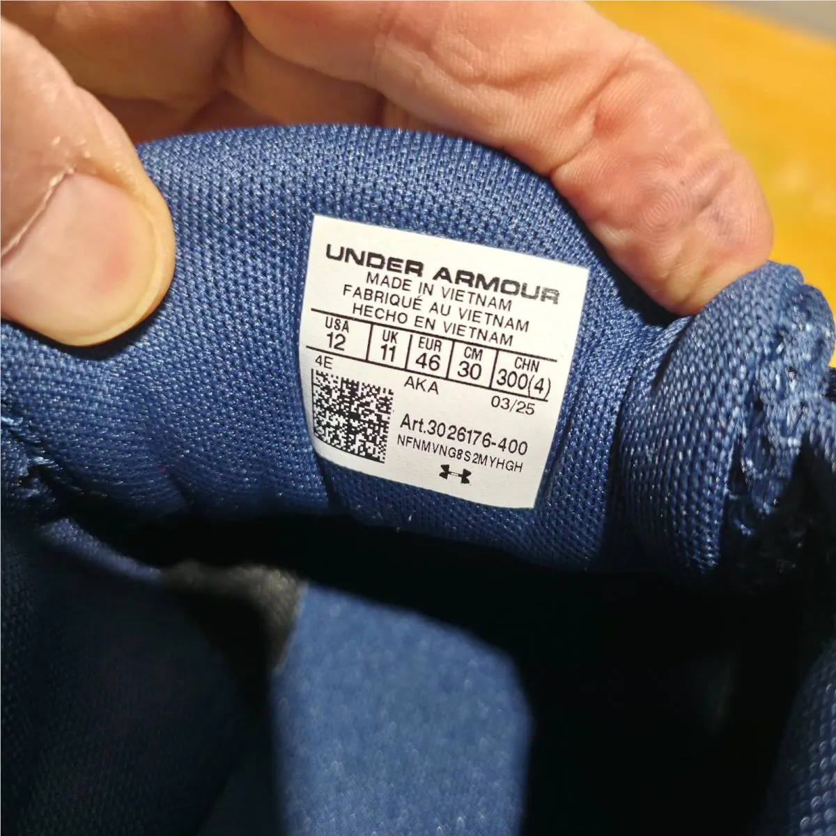 Under Armour shoes - Under Armour Charged Assert 10 - 3026176-400 - Blue (UPC: 197778087613) 7
