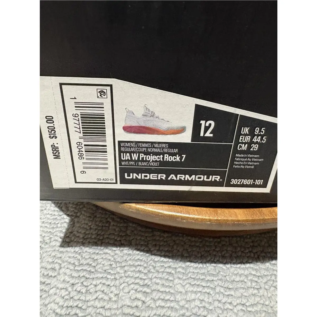 Under Armour shoes - Project Rock 7 - Project Rock - 3027601101 - White 3