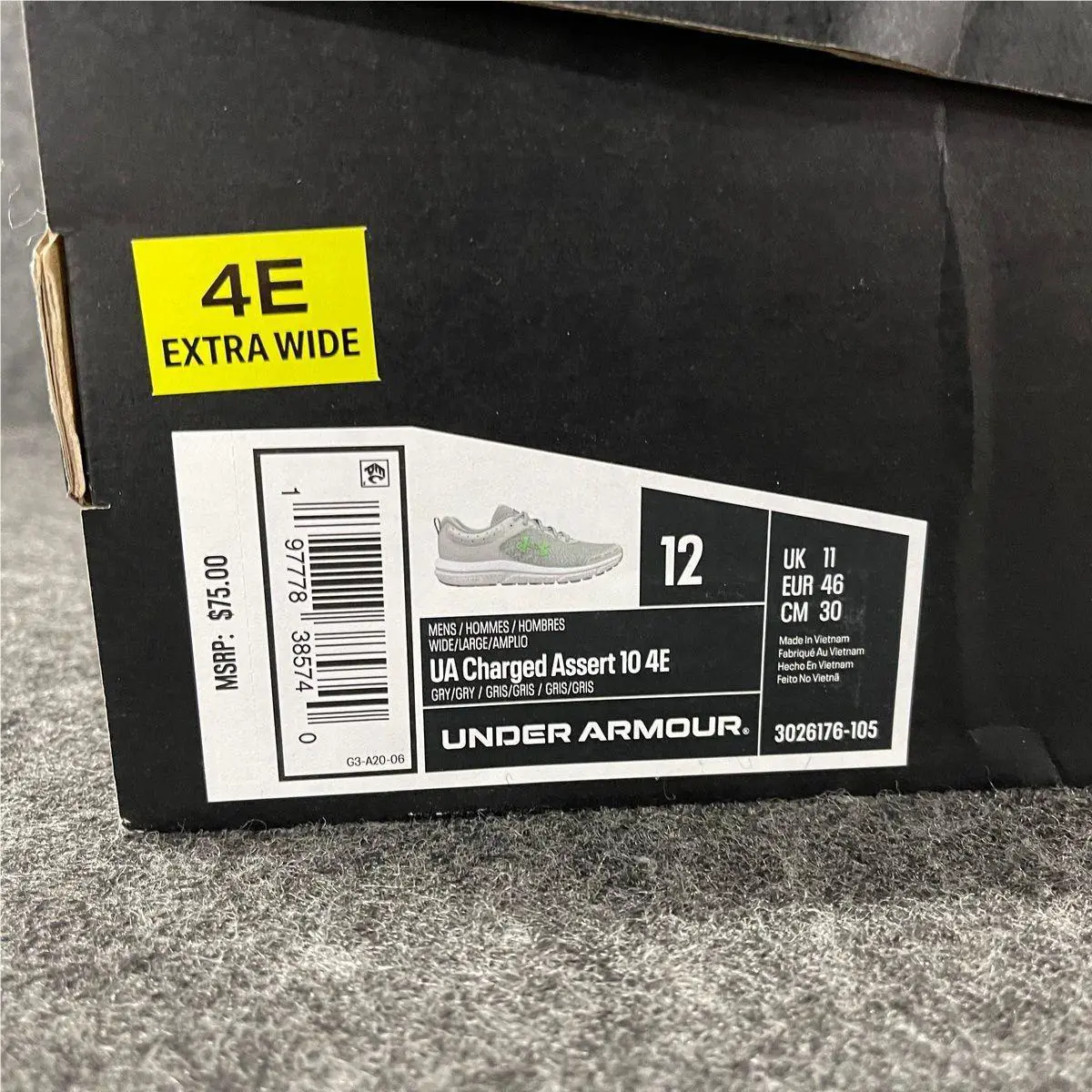 Under Armour shoes - VS193130 - vs-193130 - Gray (UPC: 197778385740) 0