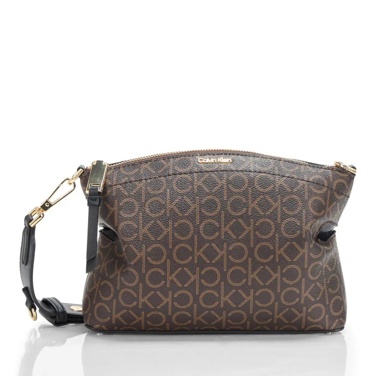 Calvin Klein Cypress 2 in 1 Top Zip Crossbody Brown/khaki/black One Size