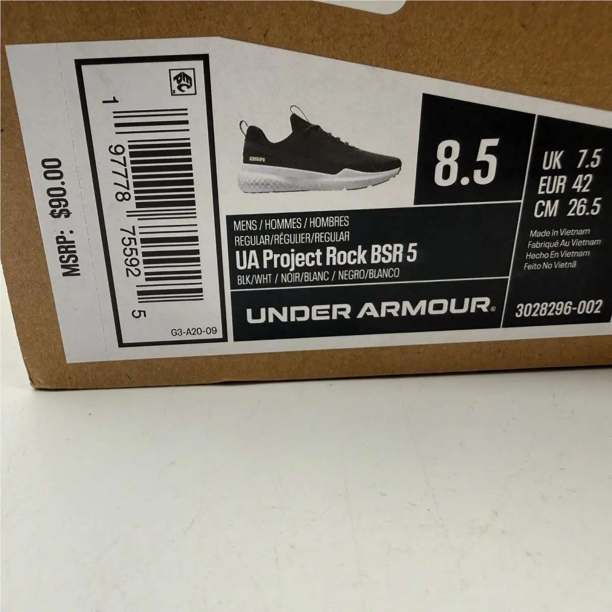 Under Armour shoes - Under Armour Project Rock BSR 5 - Black 0