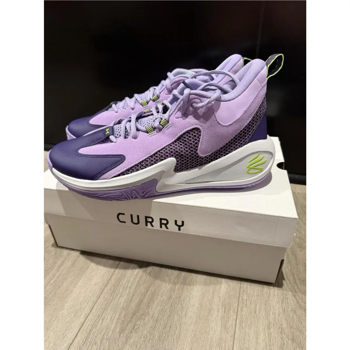 Under Armour Curry 3Z 25 Sde Basketball Shoes Violet/ Purple Men`s Size 9.5