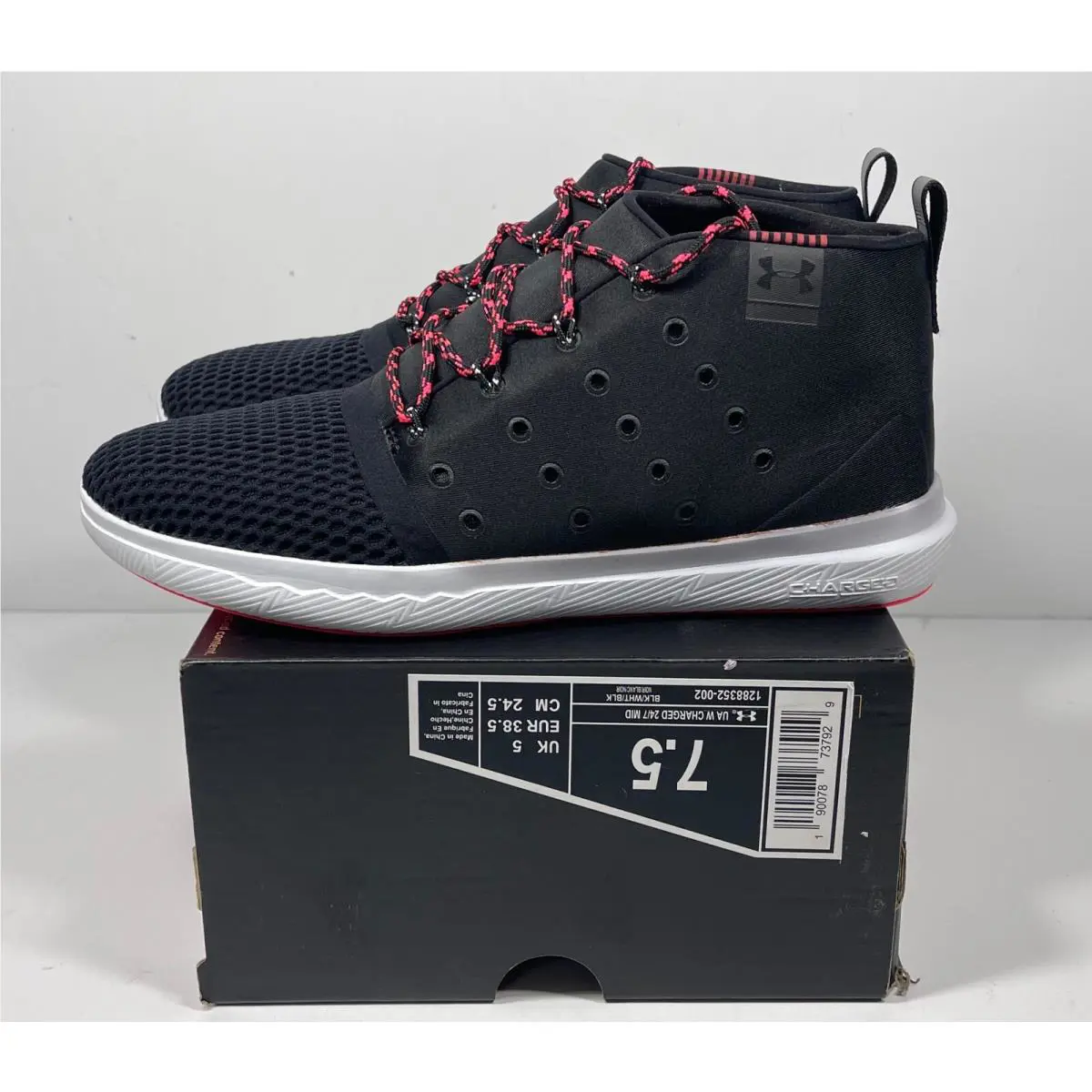 Under Armour 24/7 Mid Running Women`s 1288352-002 Size 7.5