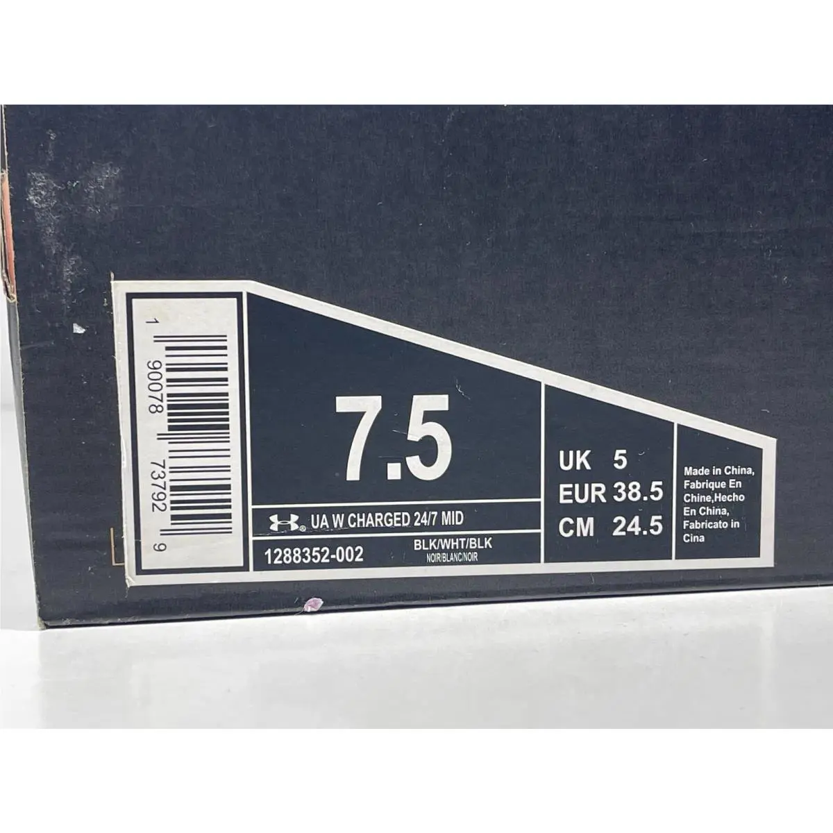 Under Armour shoes - 24/7 Mid Running - Mid Running - 1288352-002 - Black/White (UPC: 190078737929) 9