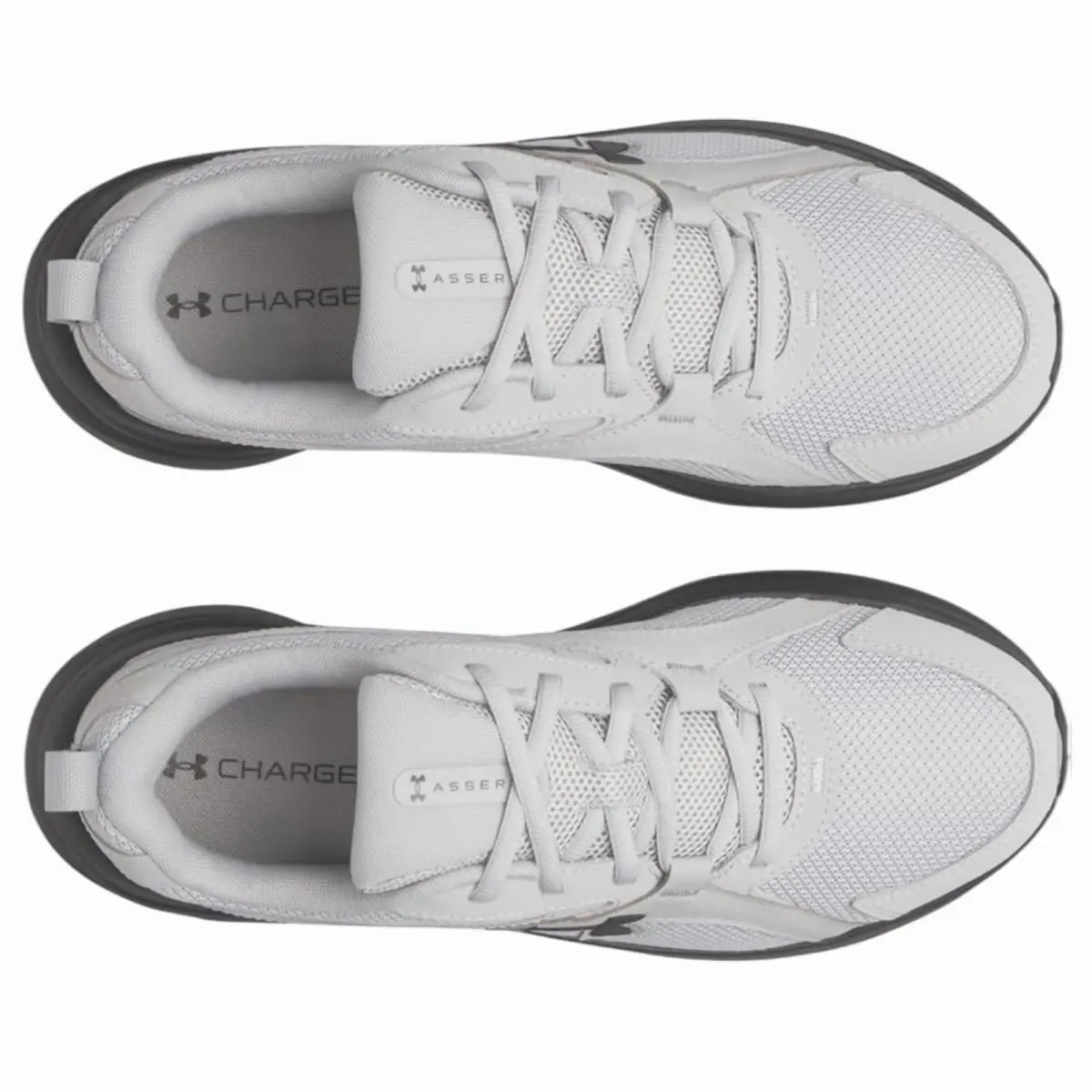 Under Armour shoes - Charged Assert 11 - Charged Assert - 6006723-011 - White / Black (Mod Gray/Black) 2