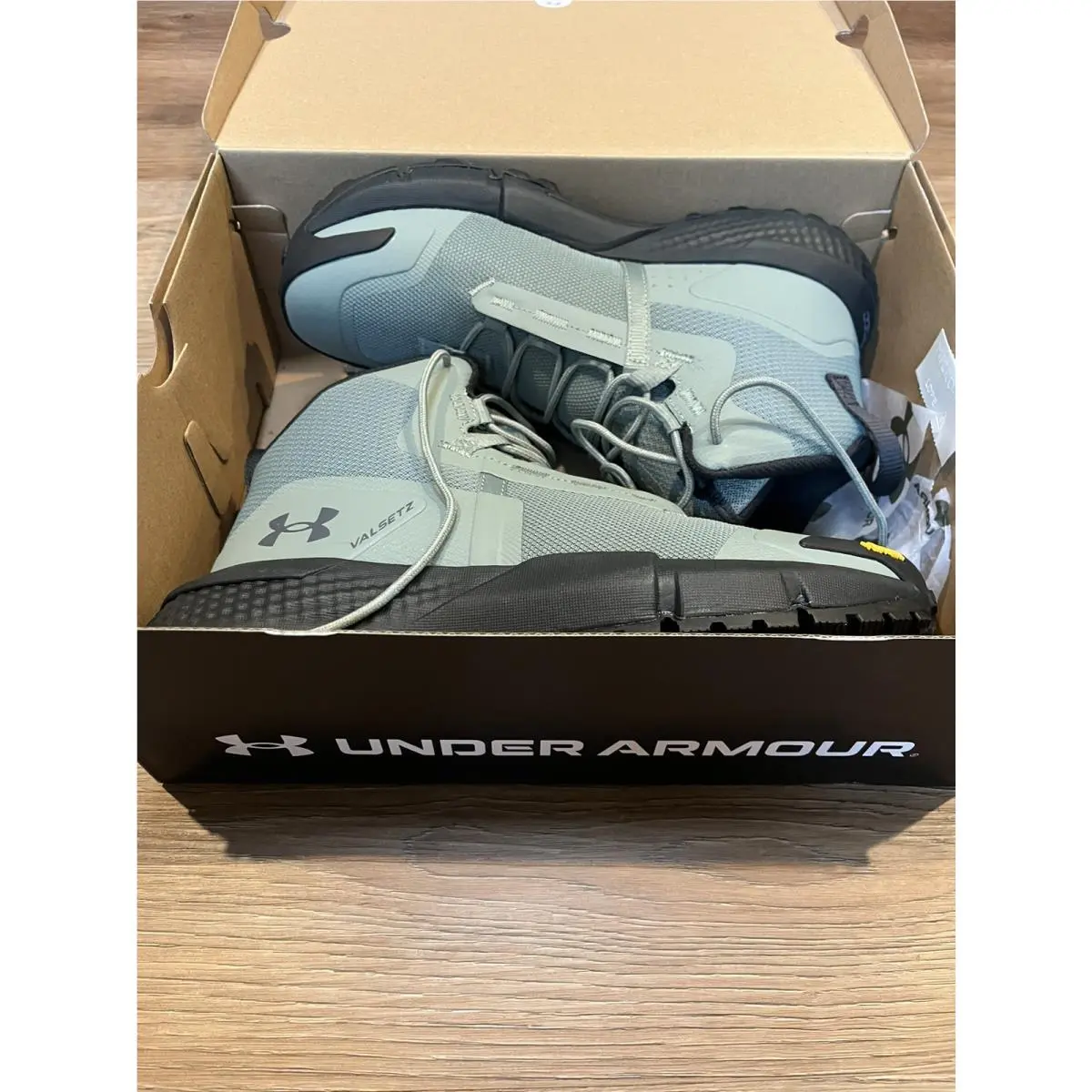 Under Armour Valsetz Mid Tactical Boot Shoes Green Black Grey 7 Men