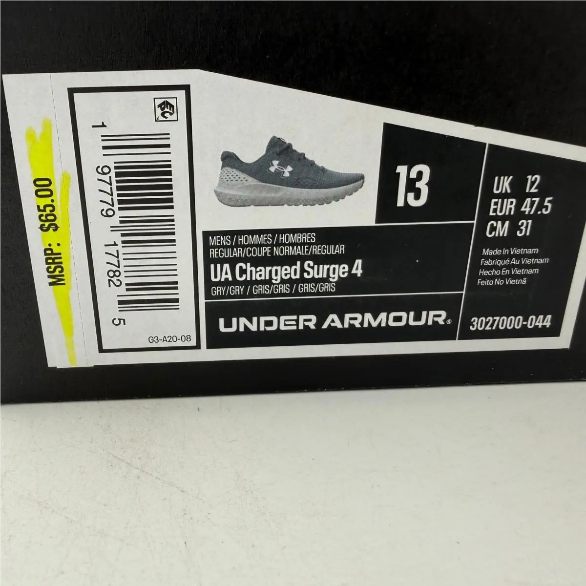 Under Armour shoes - Under Armour Charged Surge 4 - Gray 0