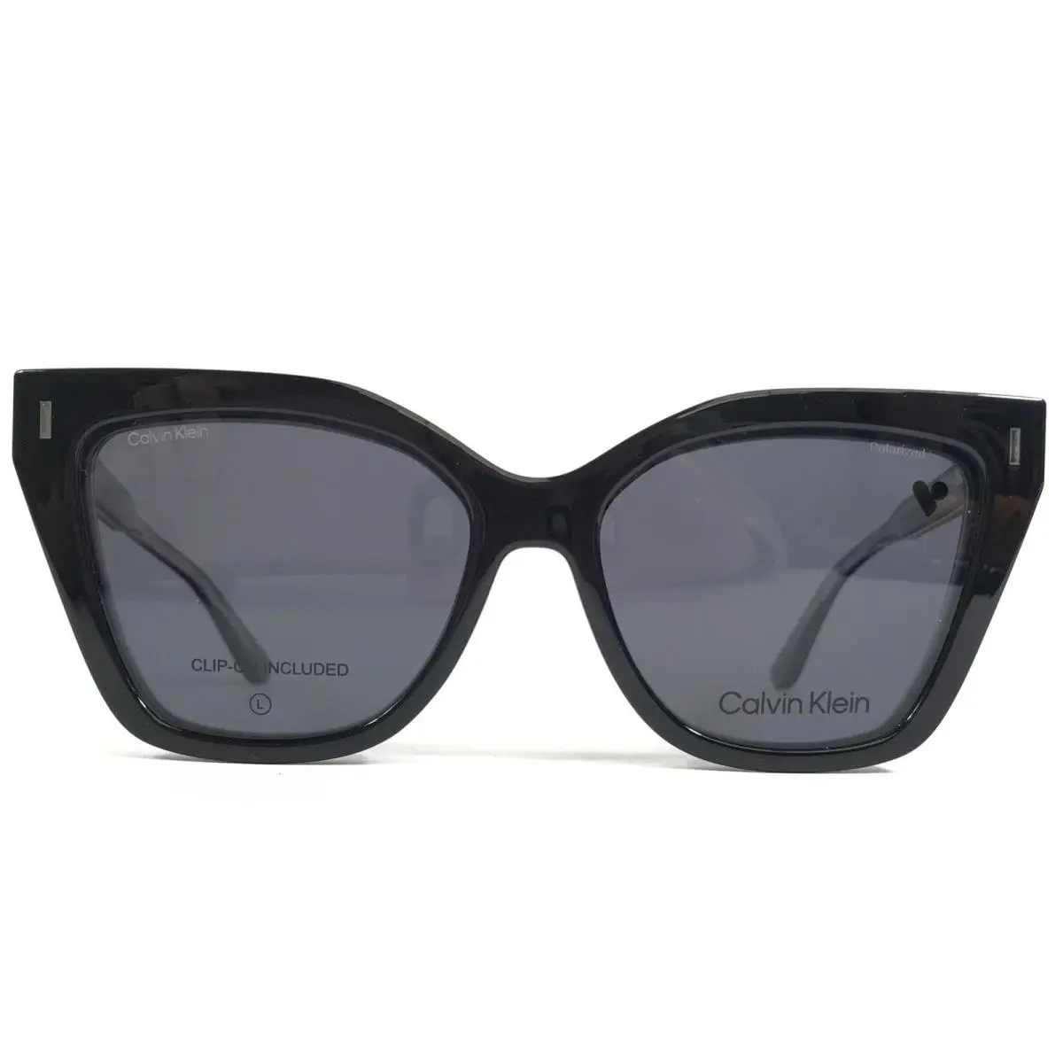 Calvin Klein Eyeglasses Frames CK21550MAG 001 Black with Clip Ons 55-17-145