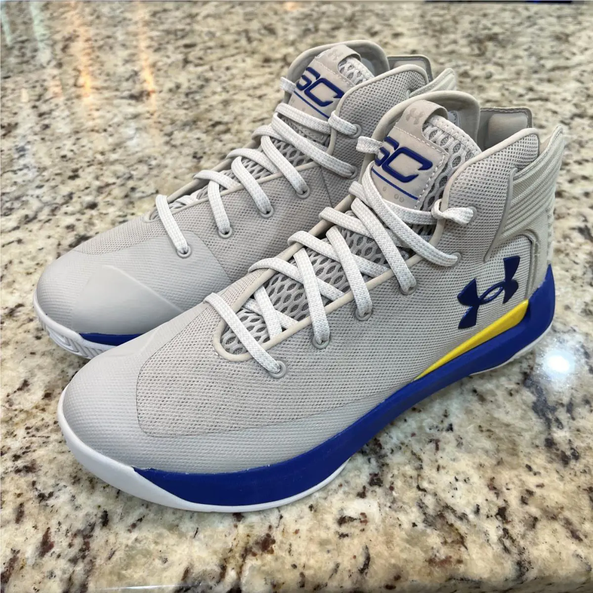 Under Armour Basketball Stephen Curry SC Men`s 8.5 Shoes Gray/blue Wardell