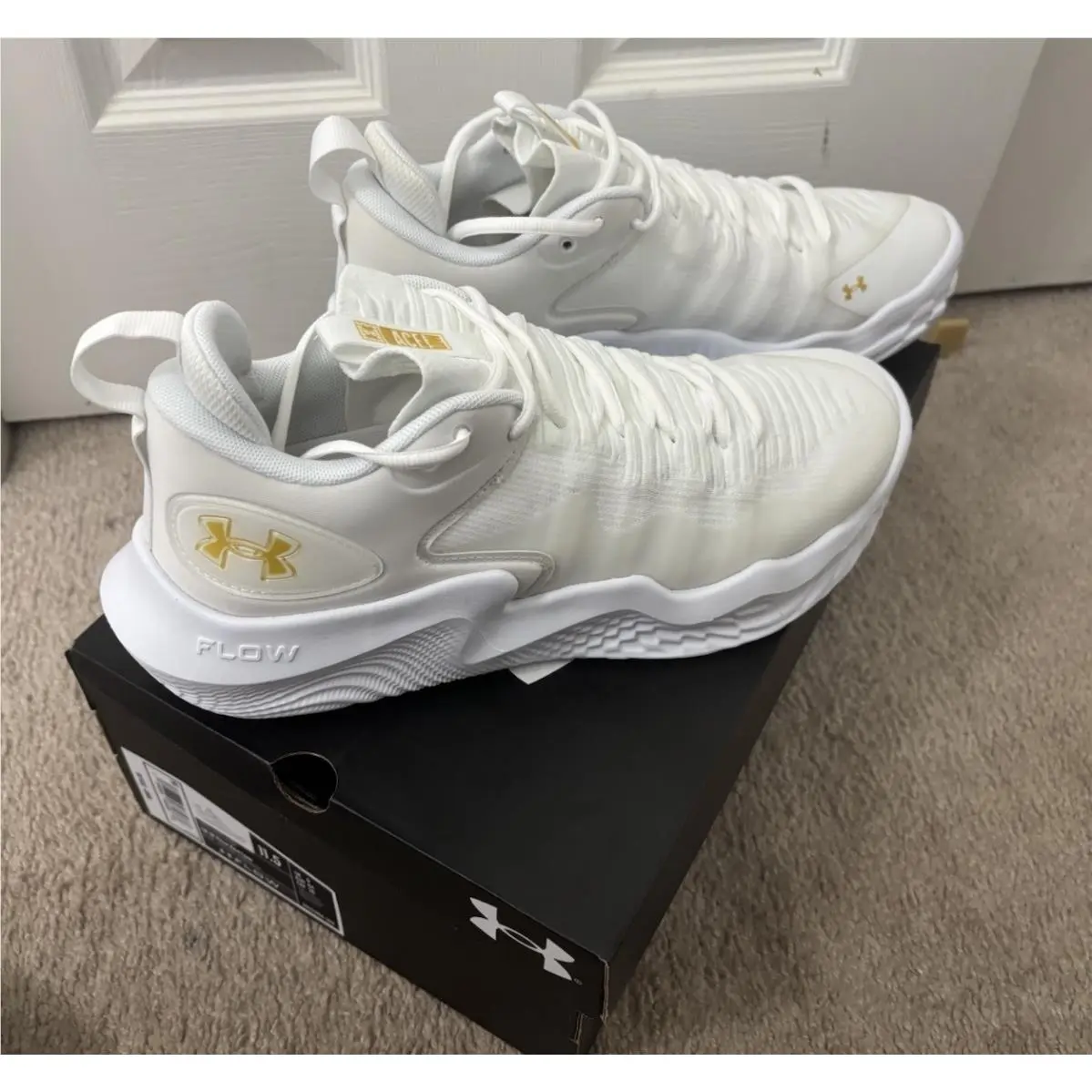Under Armour shoes - Under Armour Flow Ace - Flow Ace - 3027084-100 - White 0