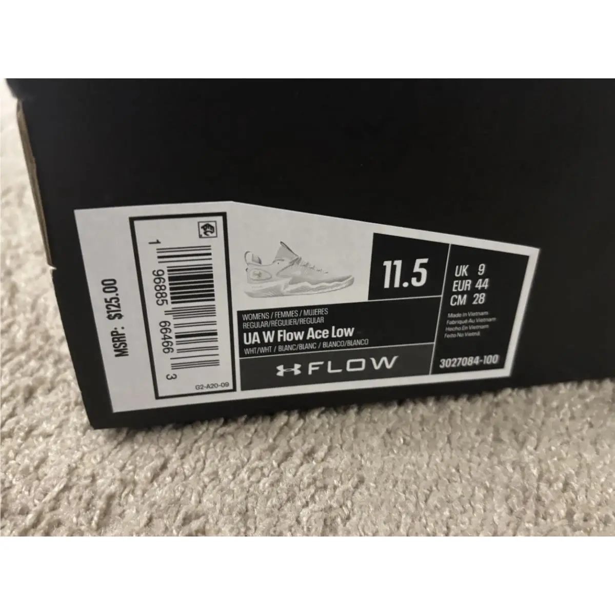 Under Armour shoes - Under Armour Flow Ace - Flow Ace - 3027084-100 - White 5