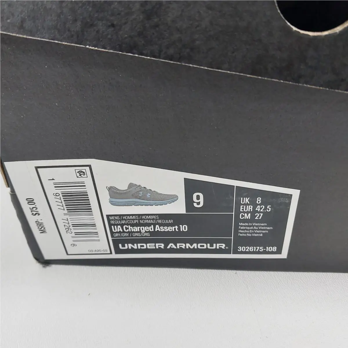 Under Armour shoes - Under Armour Assert 10 - Assert - Black 4