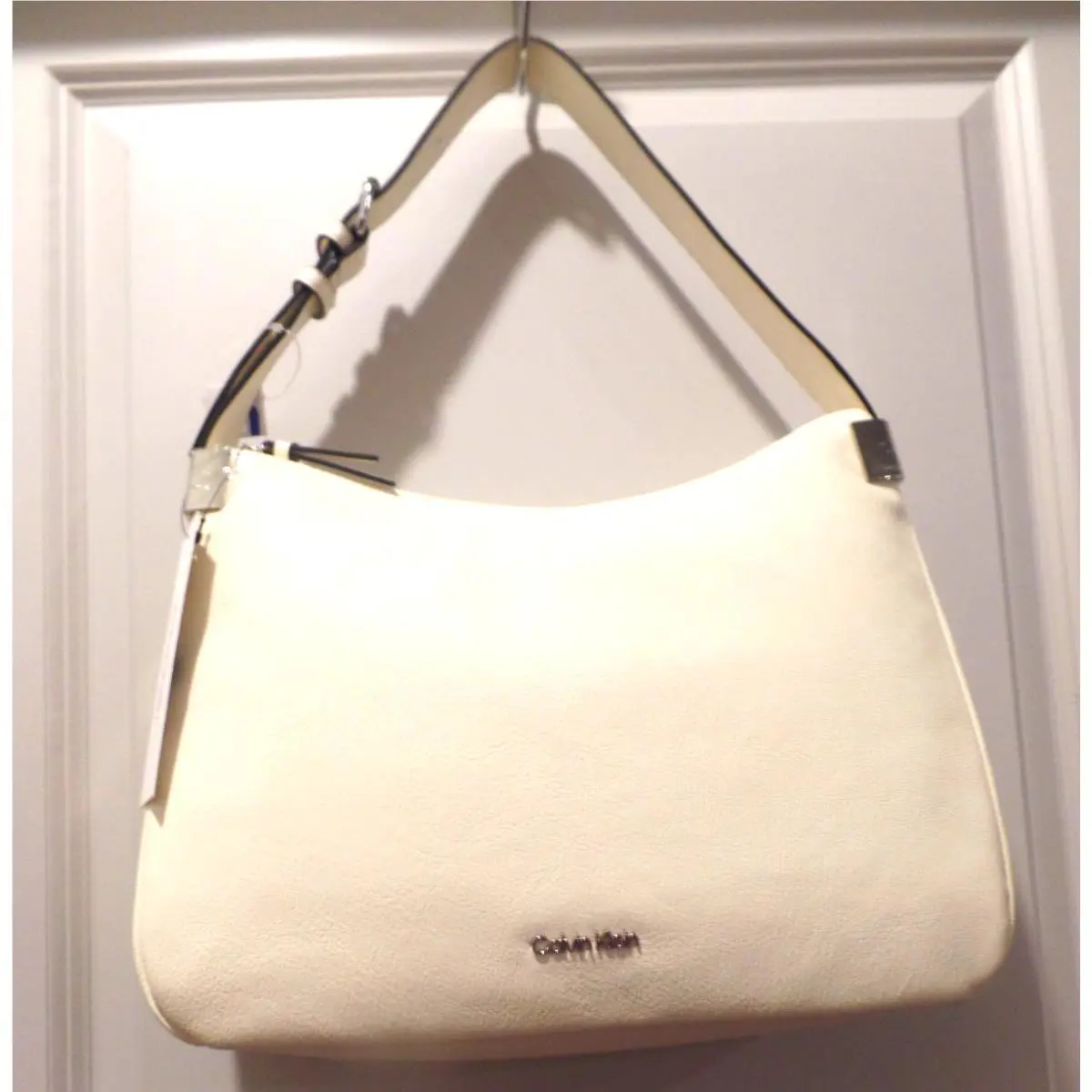 Calvin Klein Handbag Creme/off White Designer Adjustable Strap